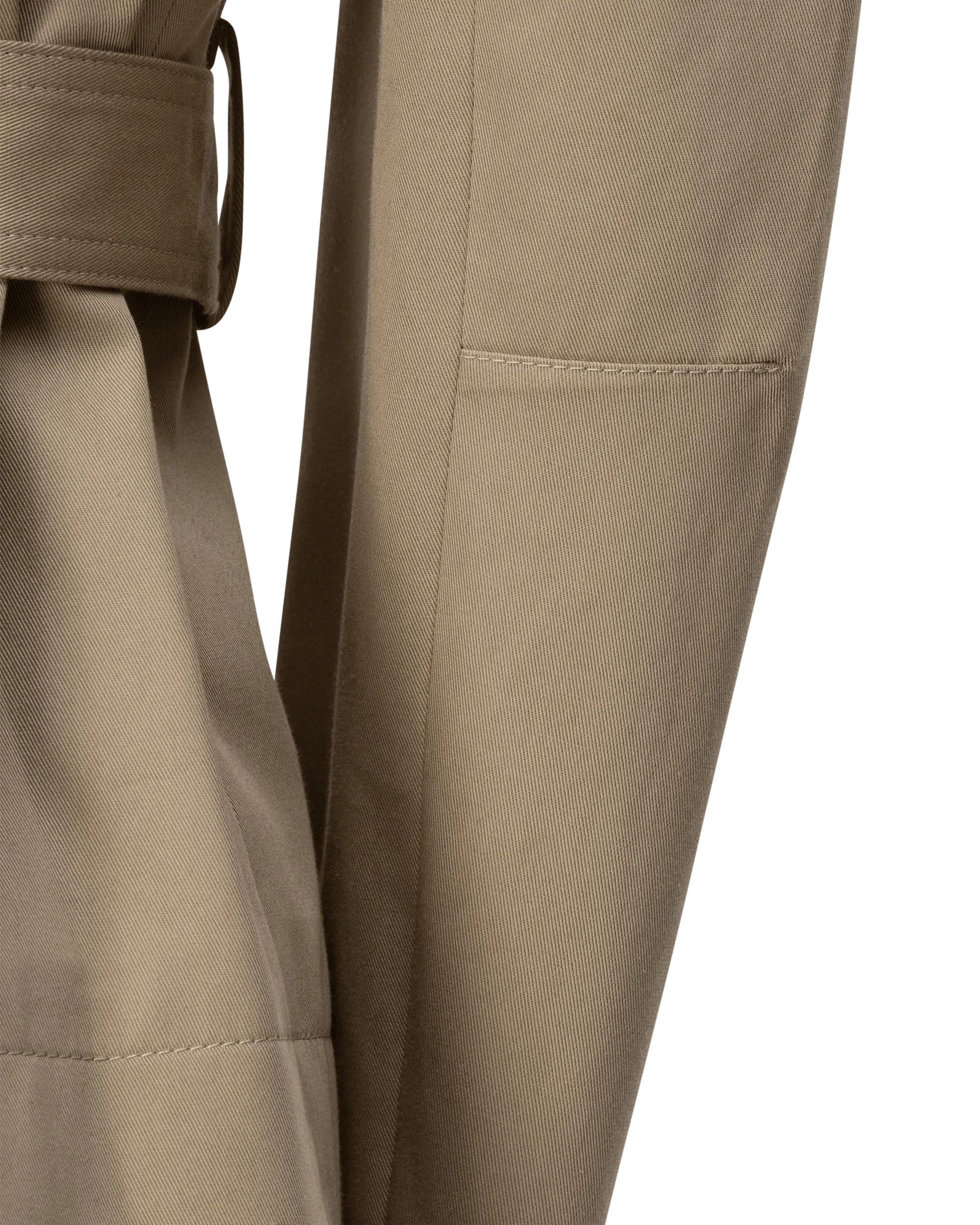 Belted Gabardine Cropped Jacket - DIHSAN