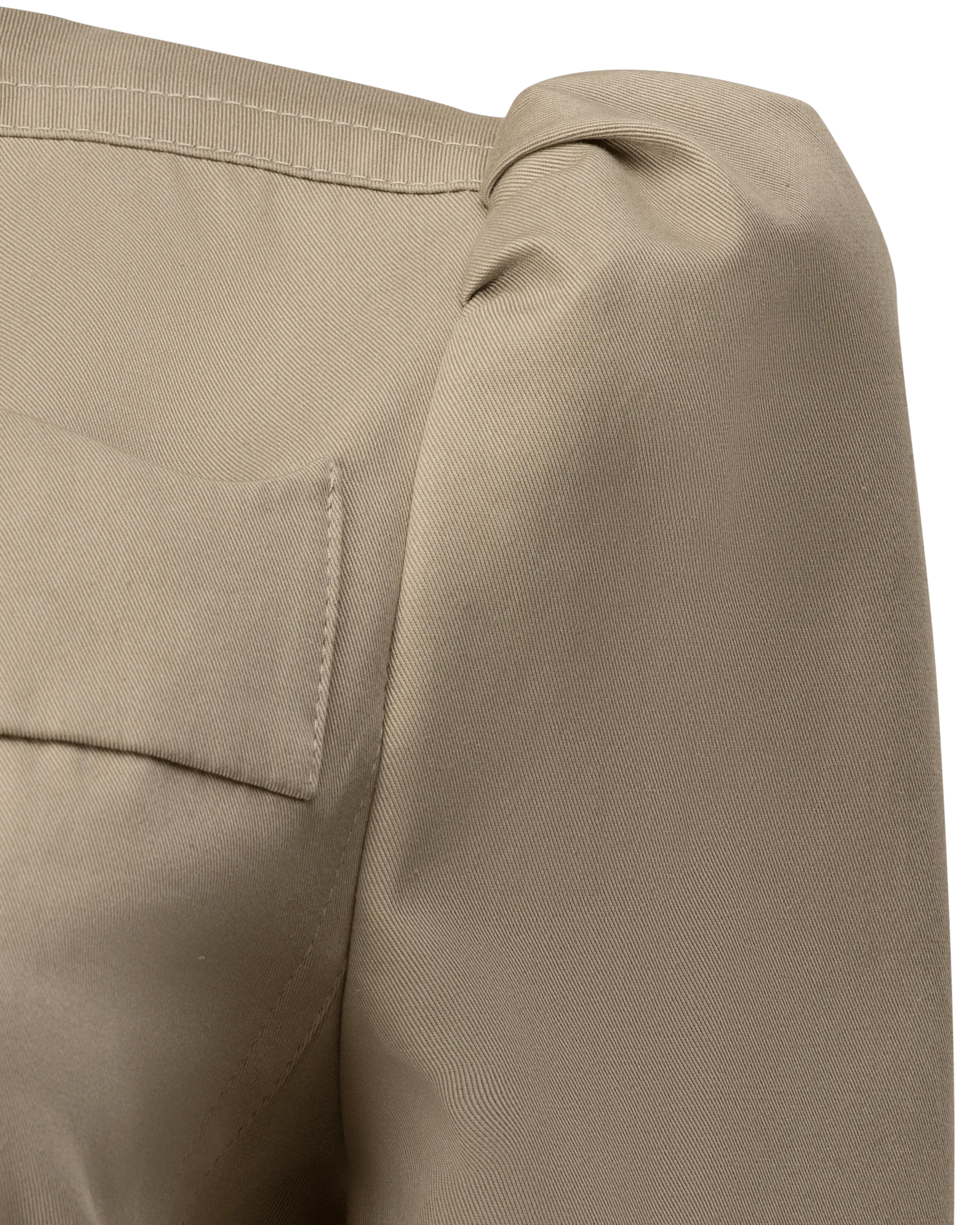 Belted Gabardine Cropped Jacket - DIHSAN
