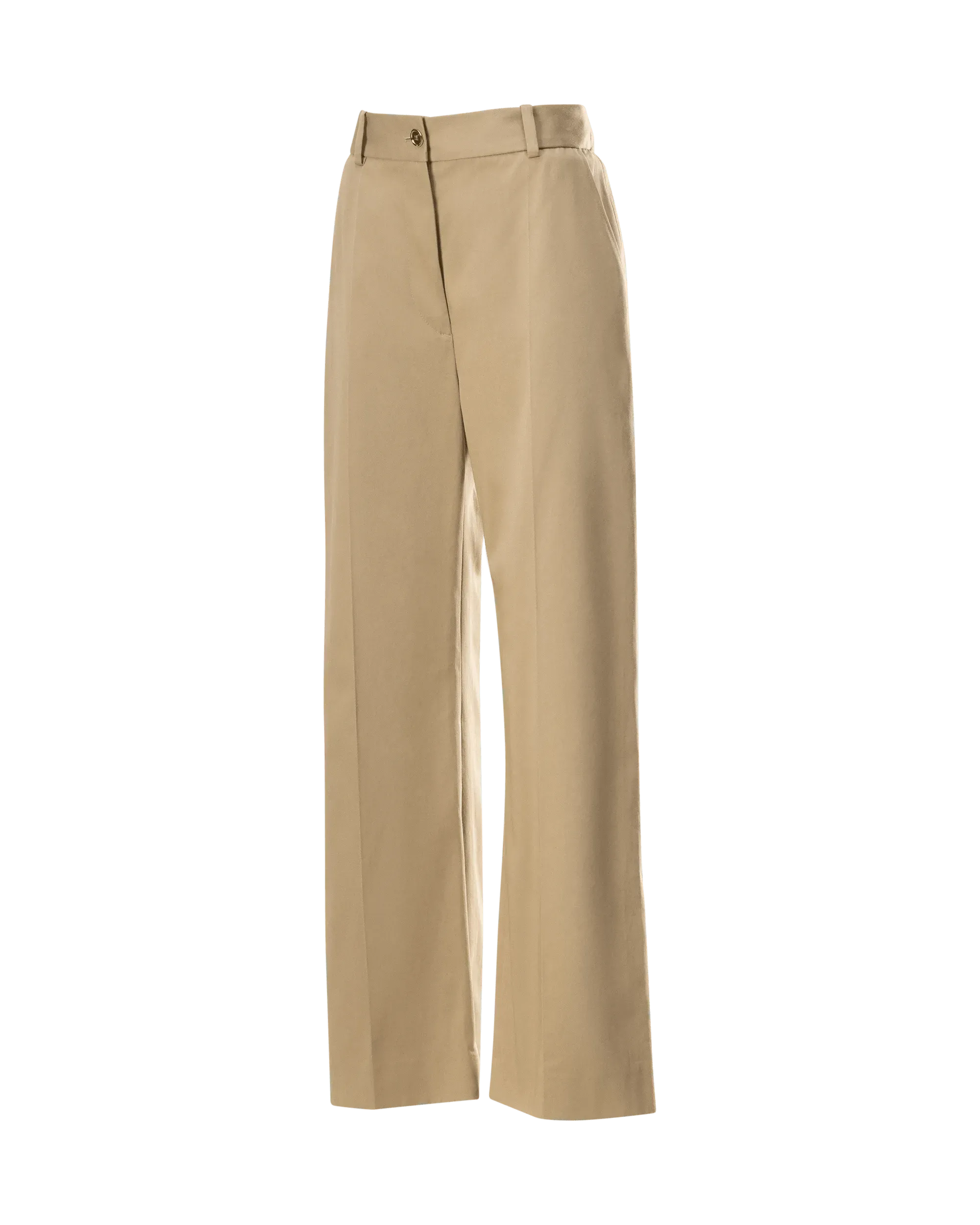 Wide Leg Gabardine Trousers - DIHSAN