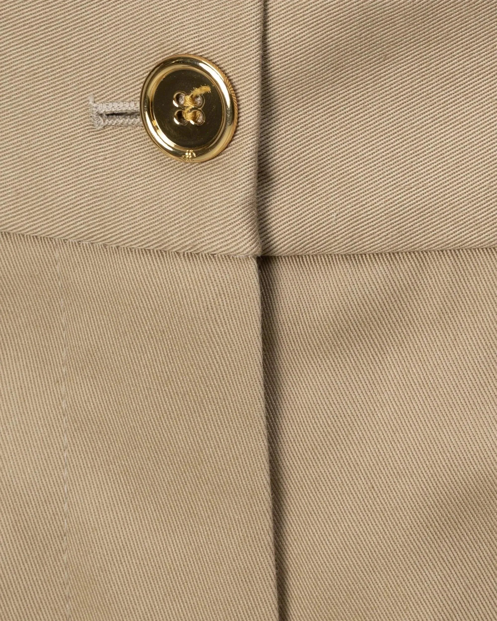 Wide Leg Gabardine Trousers - DIHSAN