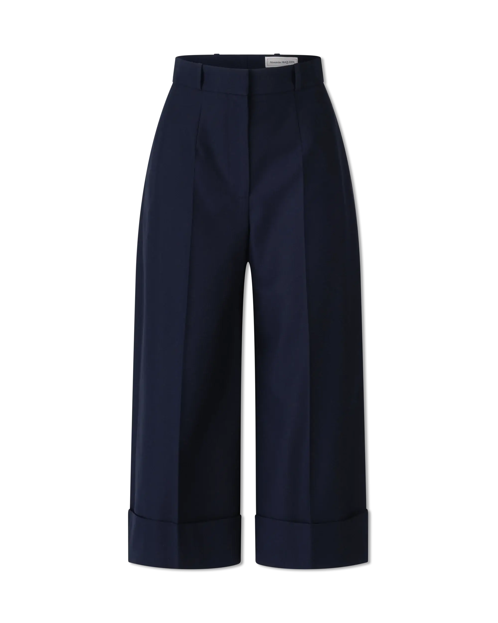 High-Waisted Wide-Leg Cropped Pants