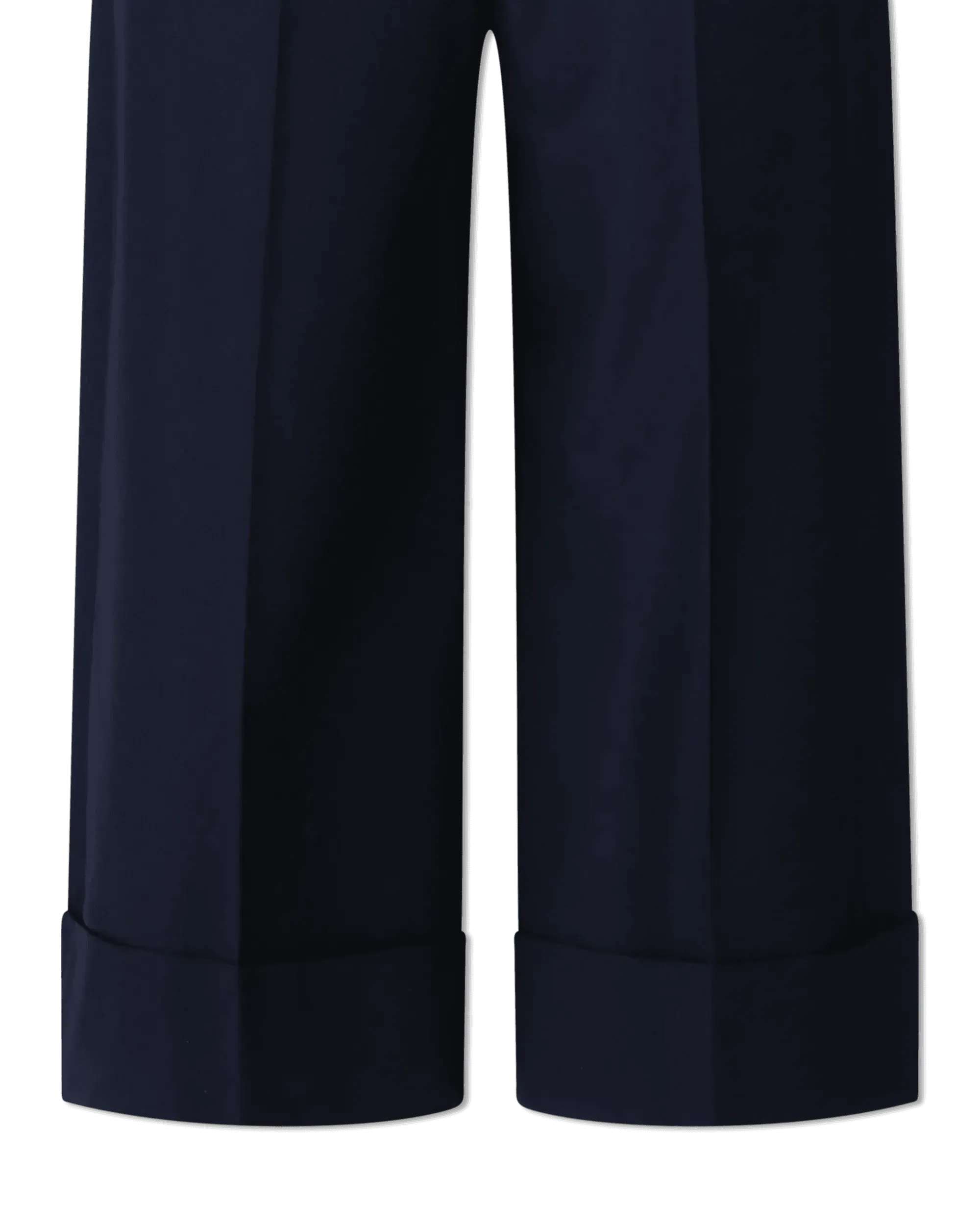 High-Waisted Wide-Leg Cropped Pants - DIHSAN