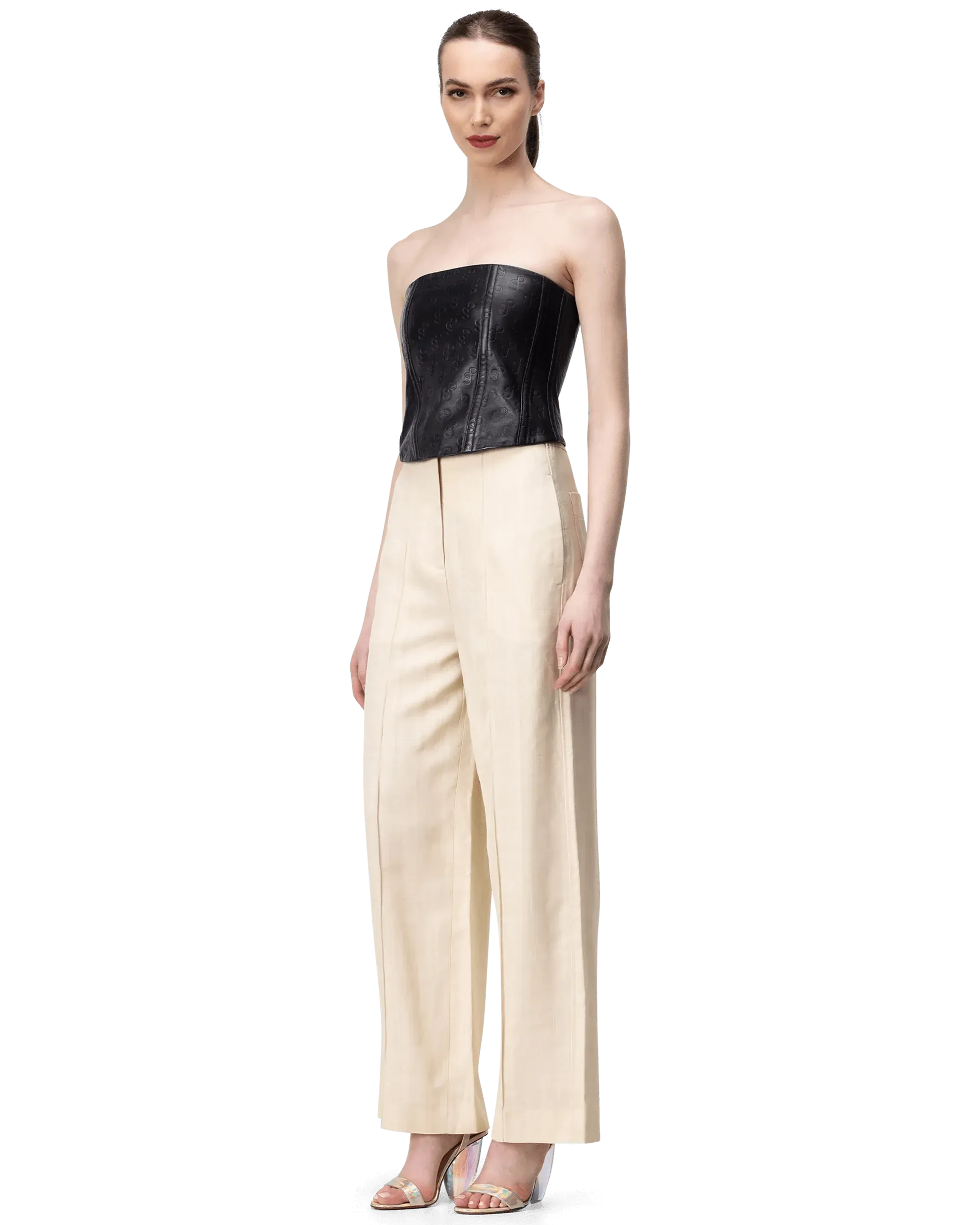Logo Embossed Corset - DIHSAN