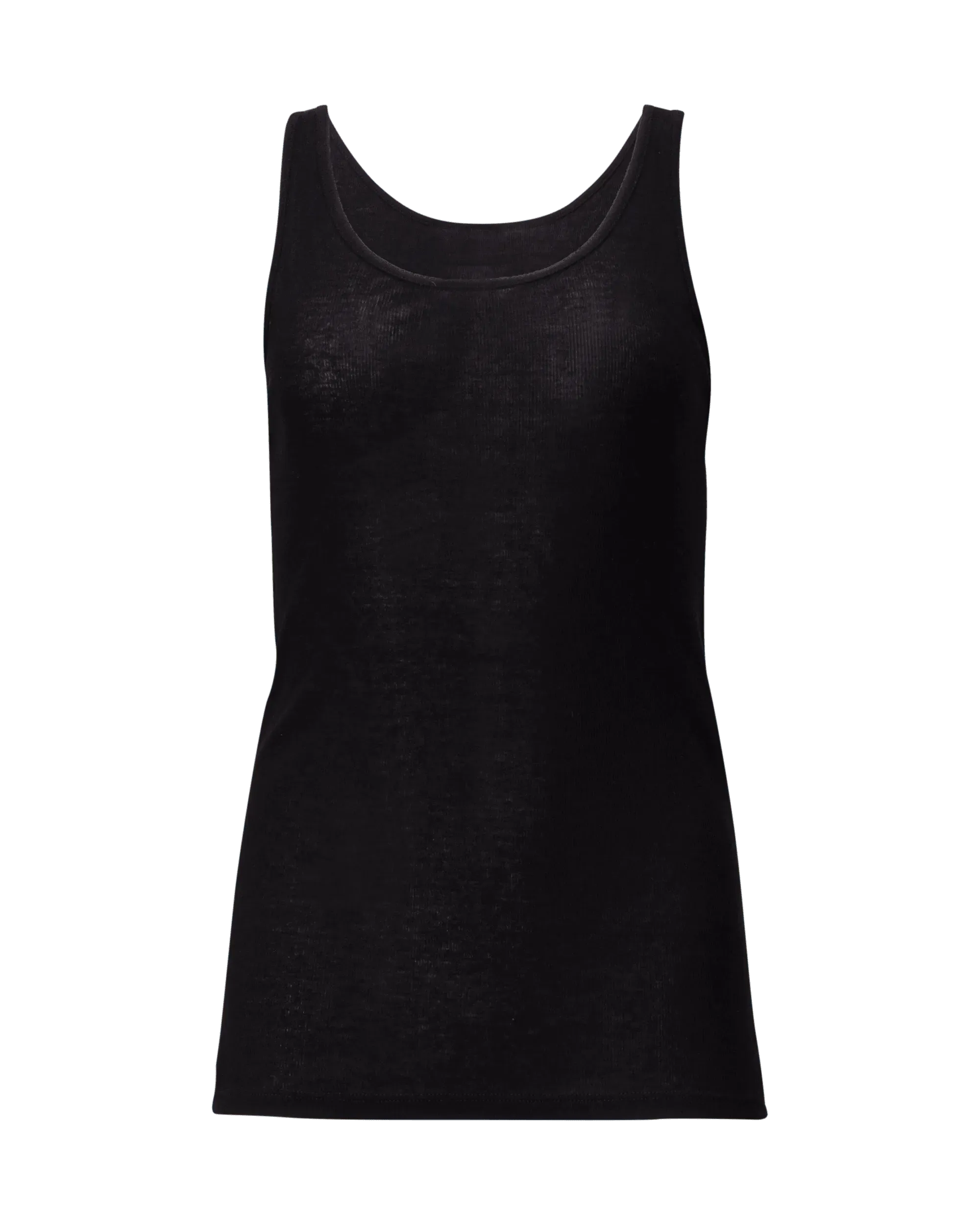 Semi-Sheer Jersey Tank Top - DIHSAN