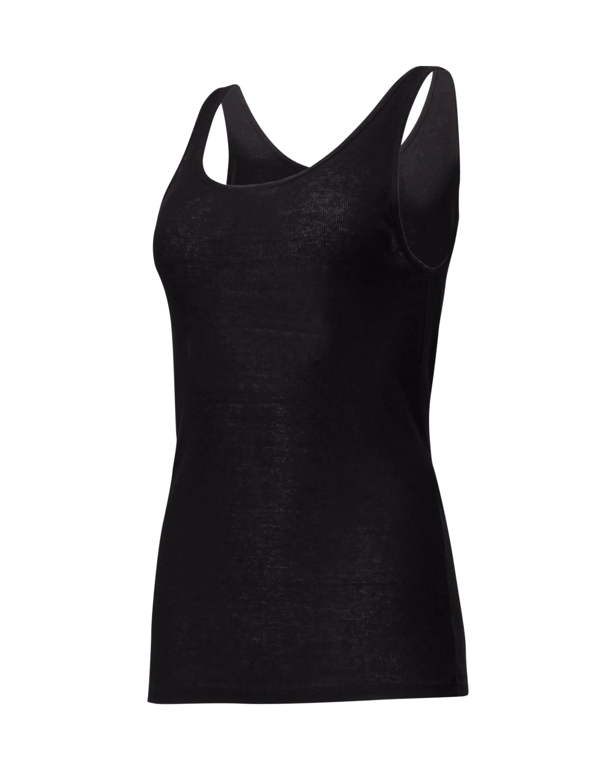 Semi-Sheer Jersey Tank Top - DIHSAN