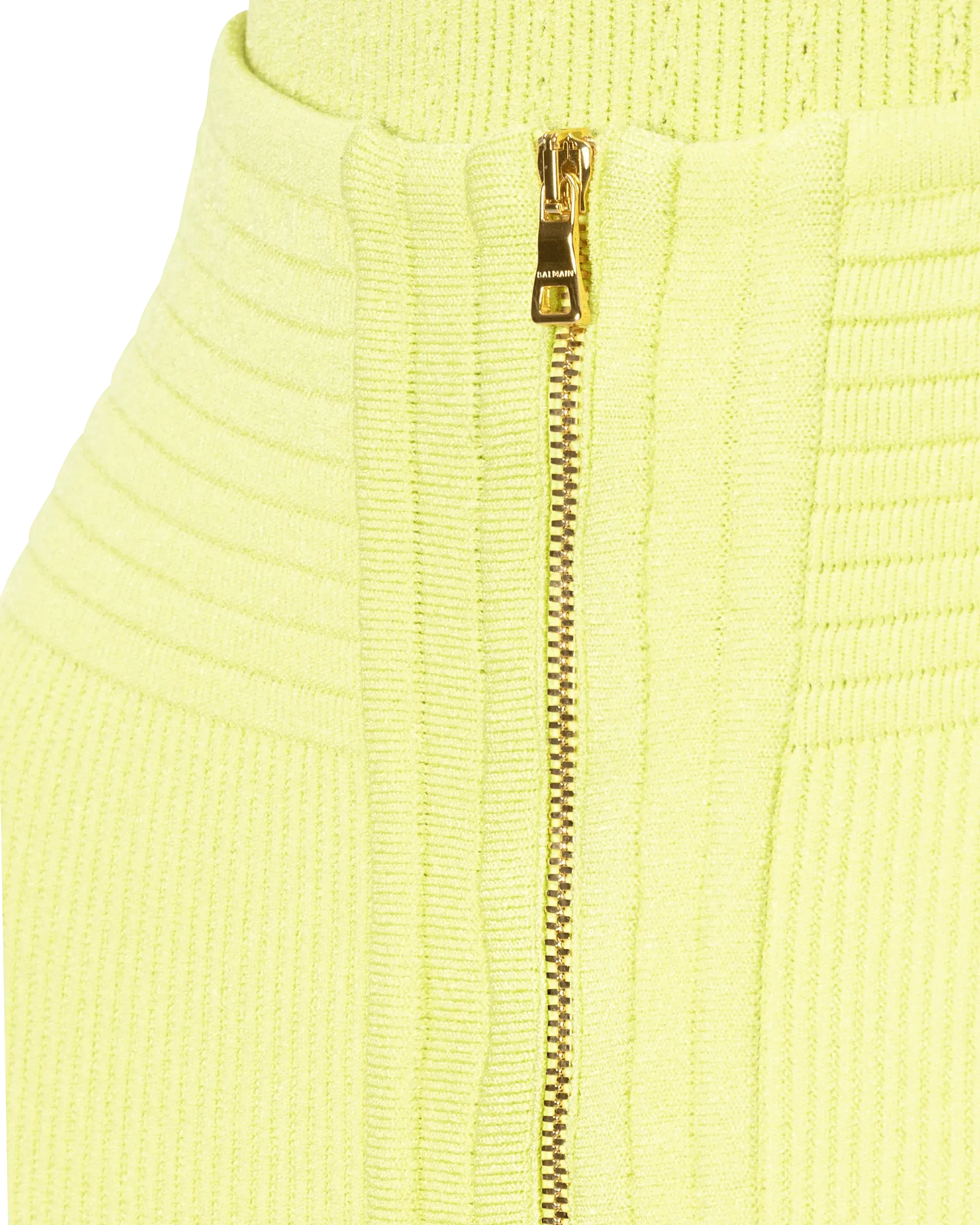 High Waisted Knit Mini Skirt - DIHSAN