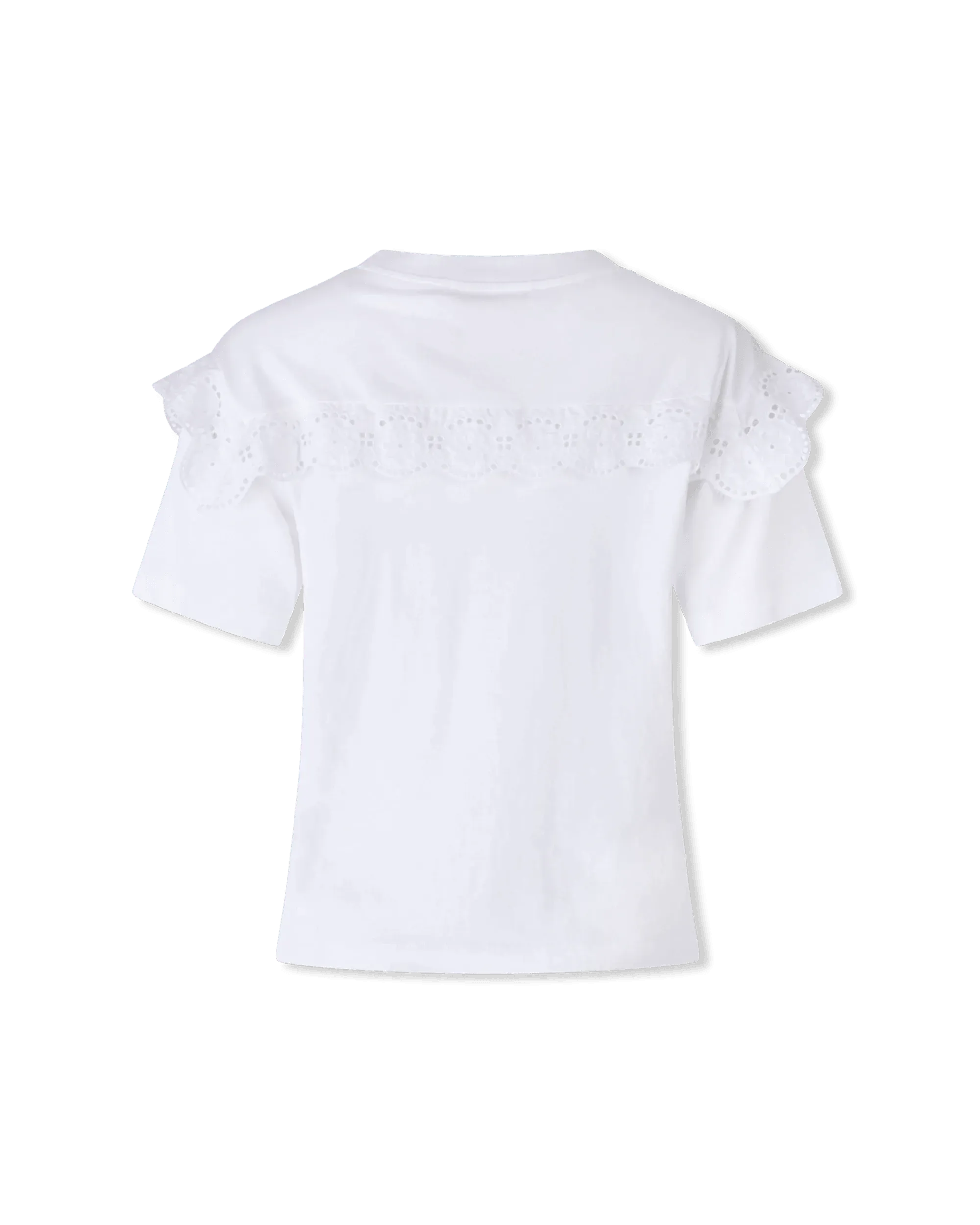Eyelet Embroidered T-Shirt - DIHSAN