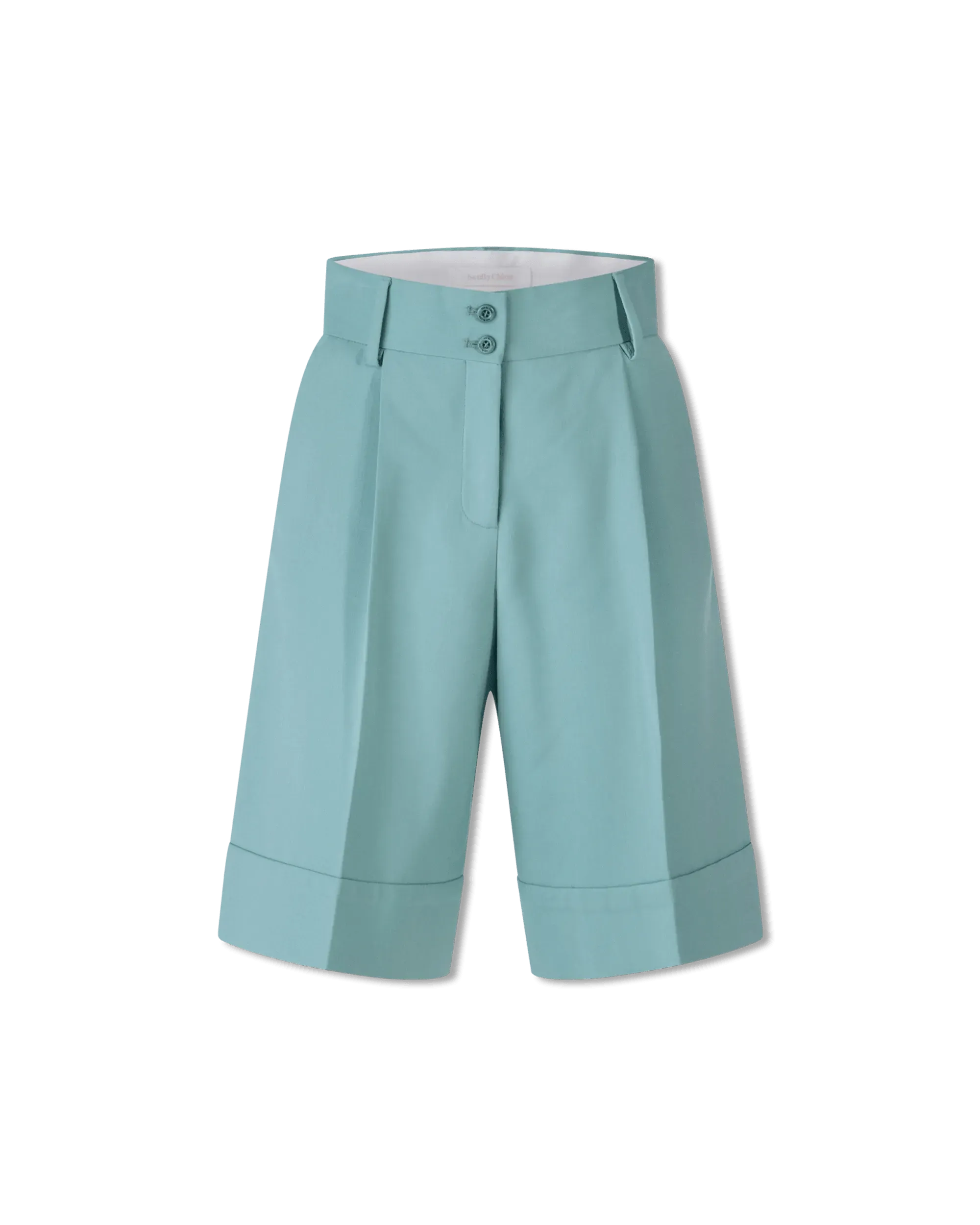 Tailored Cotton Bermuda Shorts - DIHSAN