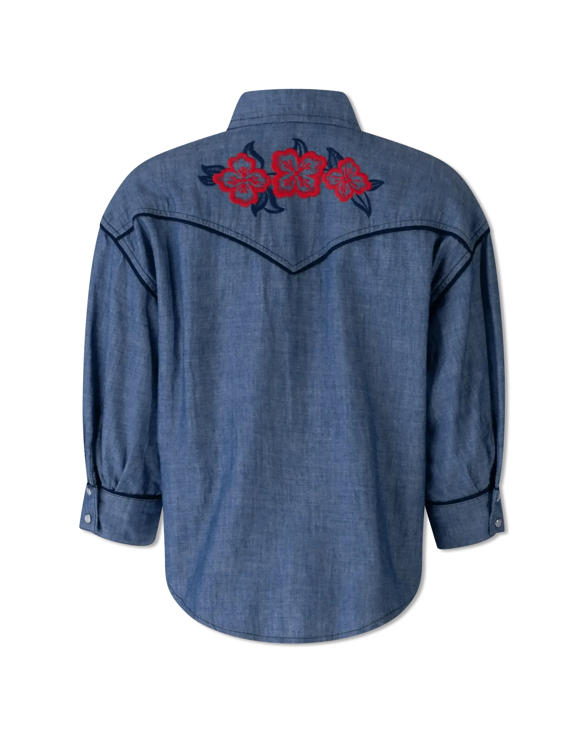 Embroidered Denim Shirt - DIHSAN