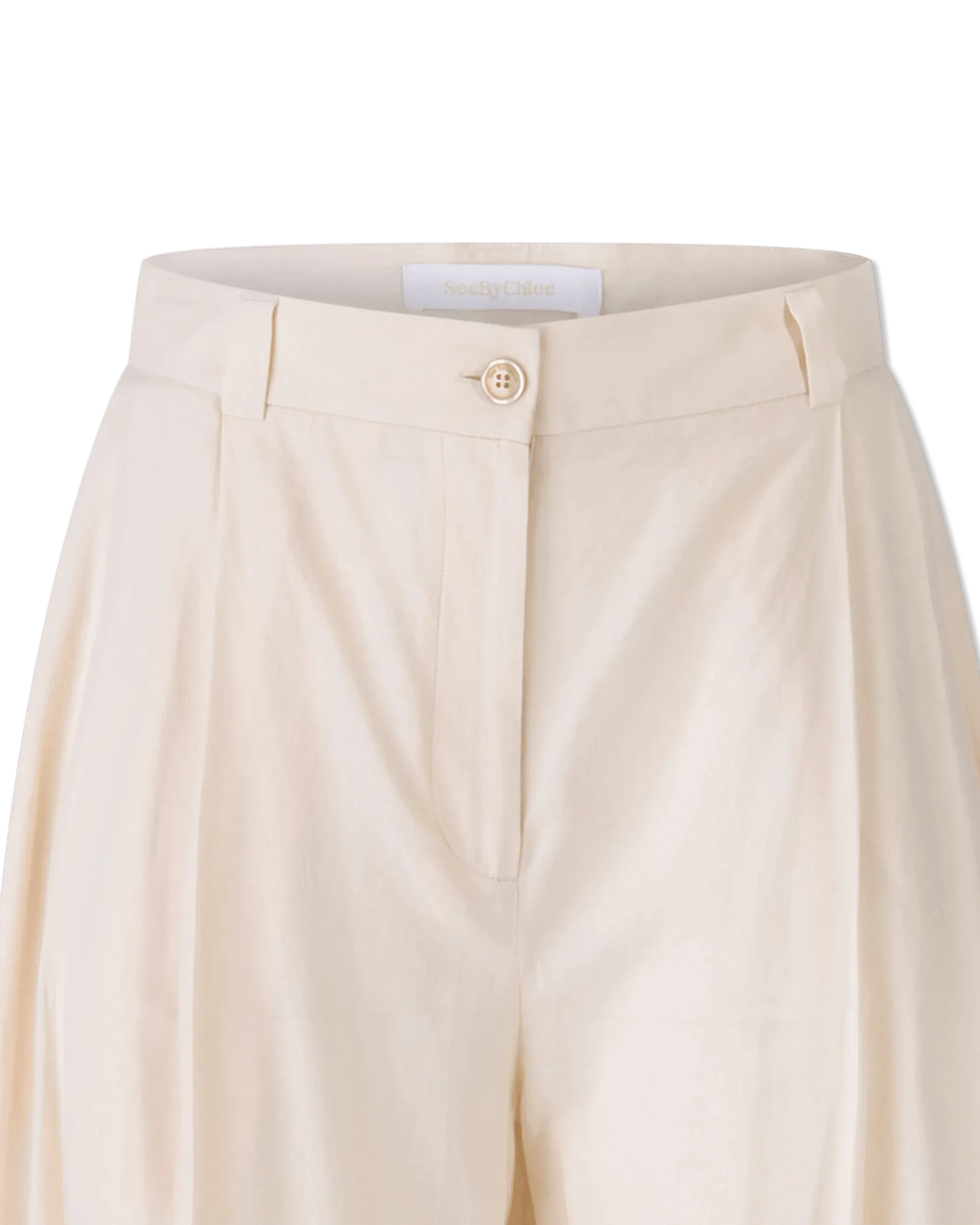 Guipure Trim Voile Pants - DIHSAN