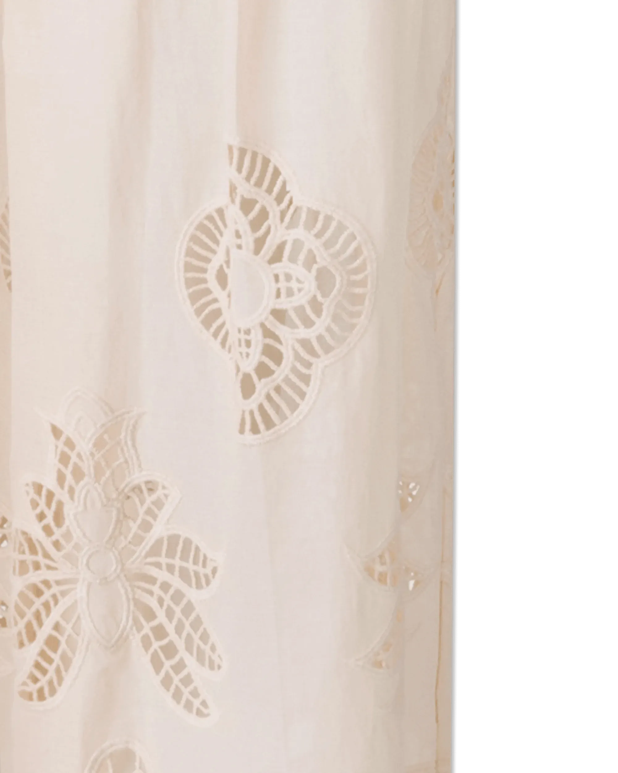 Guipure Trim Voile Pants - DIHSAN