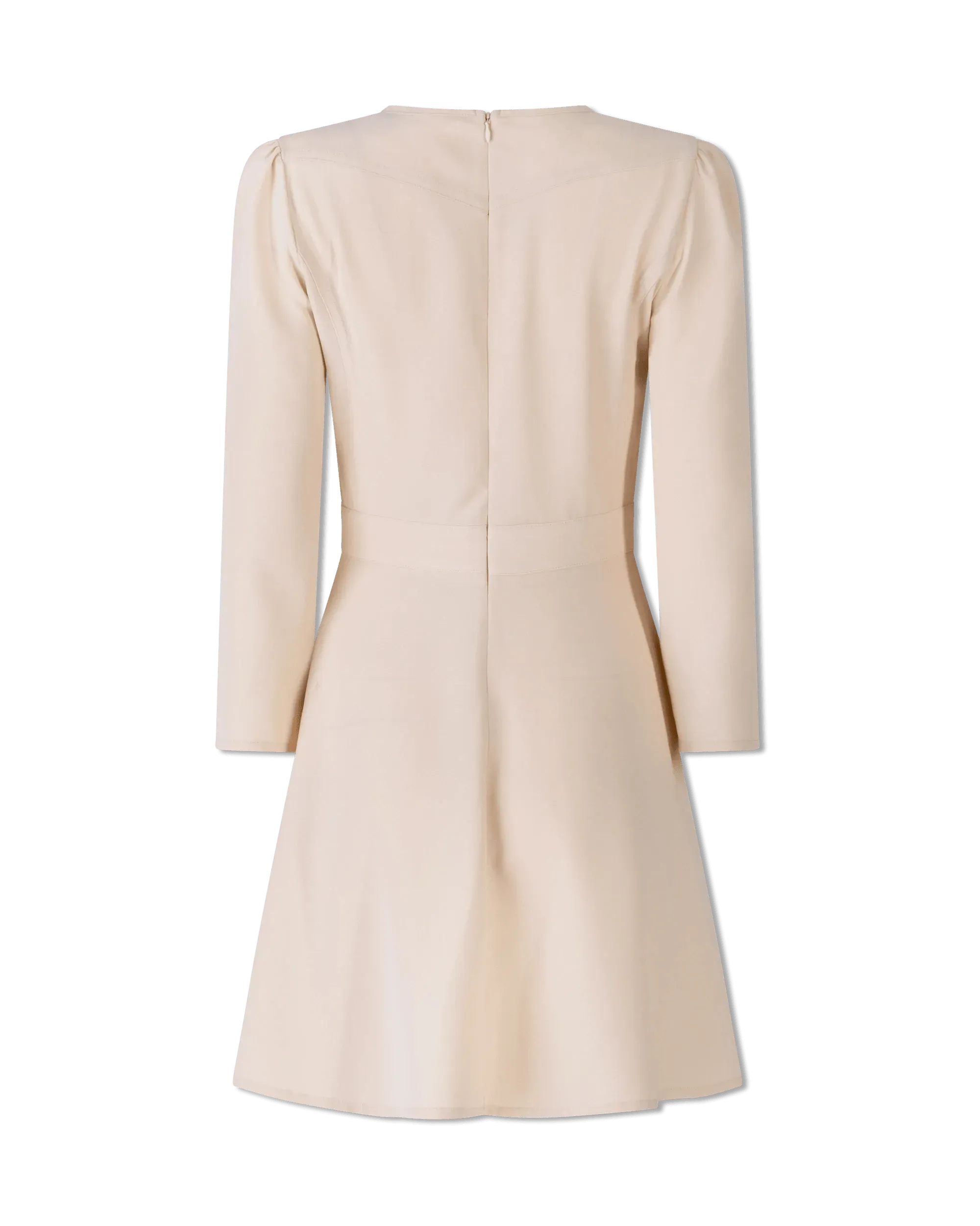 Bow Neck Crepe Dress - DIHSAN