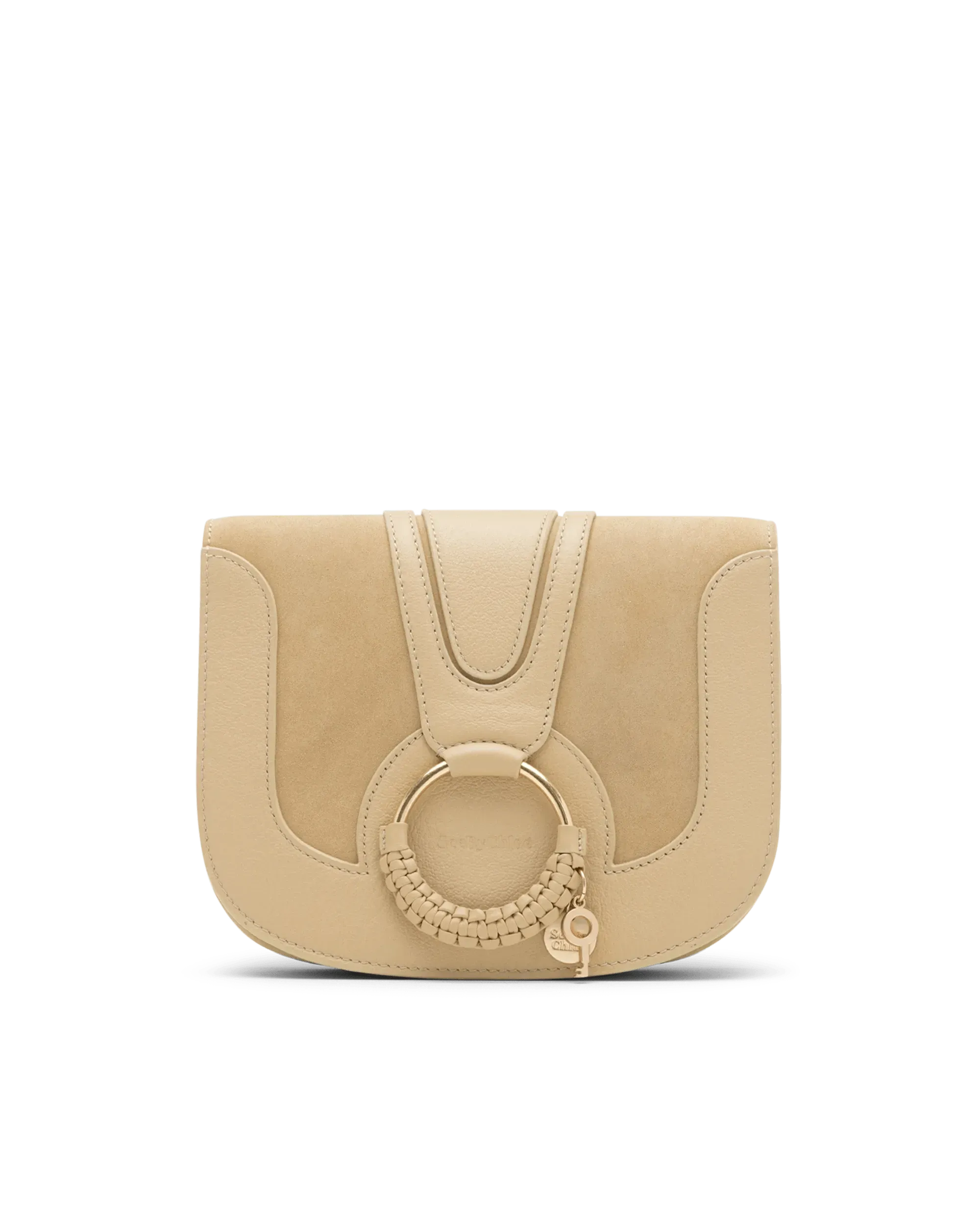Wheat Calf Hana Suede Shoulder Bag by See By Chloé | DIHSAN