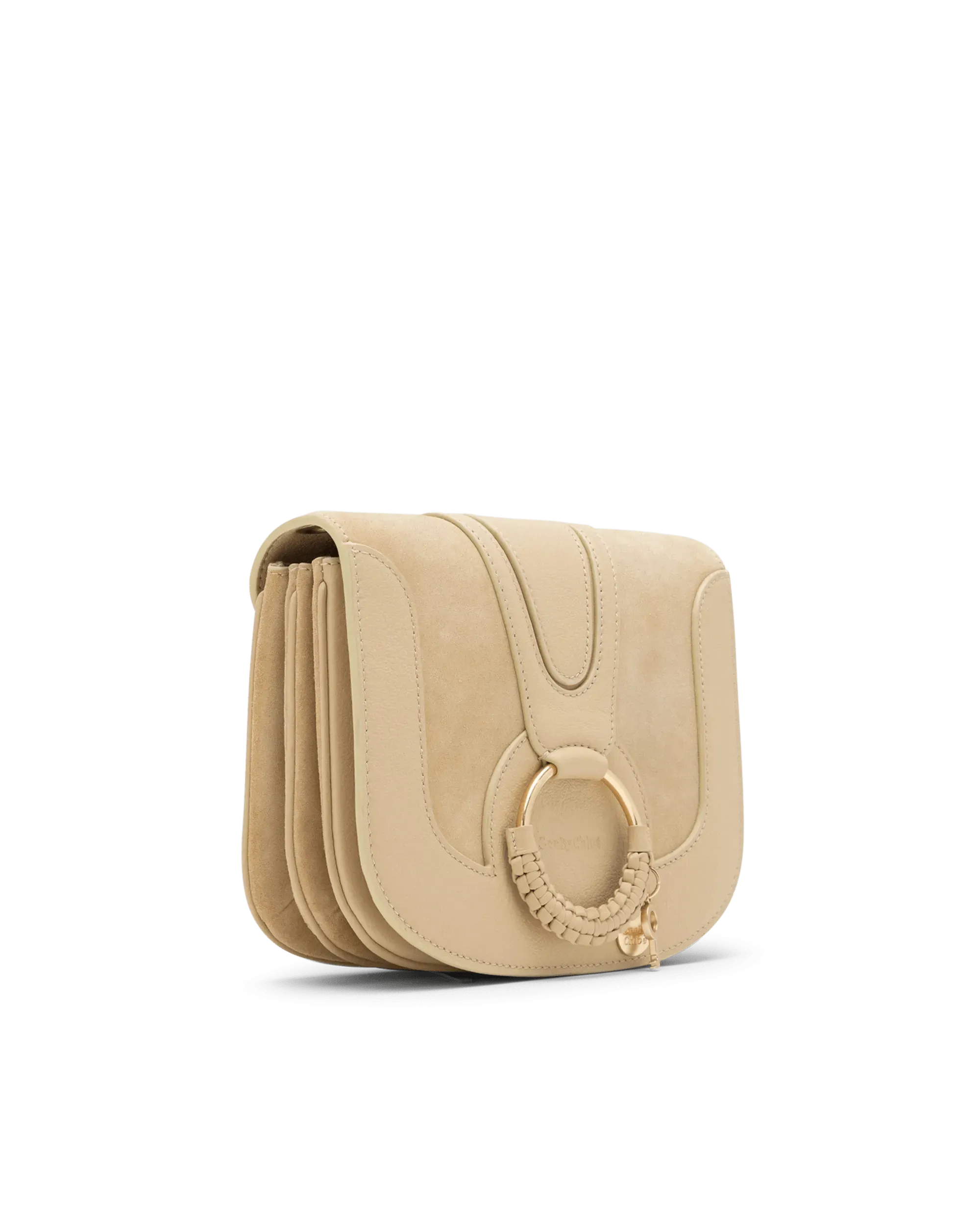 Wheat Calf Hana Suede Shoulder Bag by See By Chloé | DIHSAN