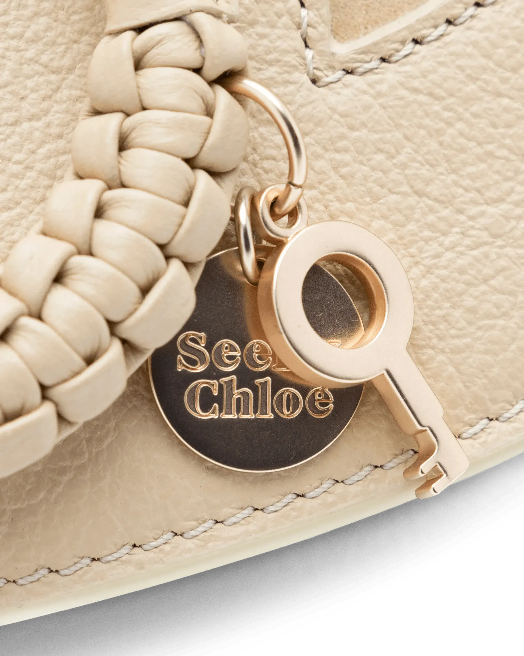 Wheat Calf Hana Suede Shoulder Bag by See By Chloé | DIHSAN