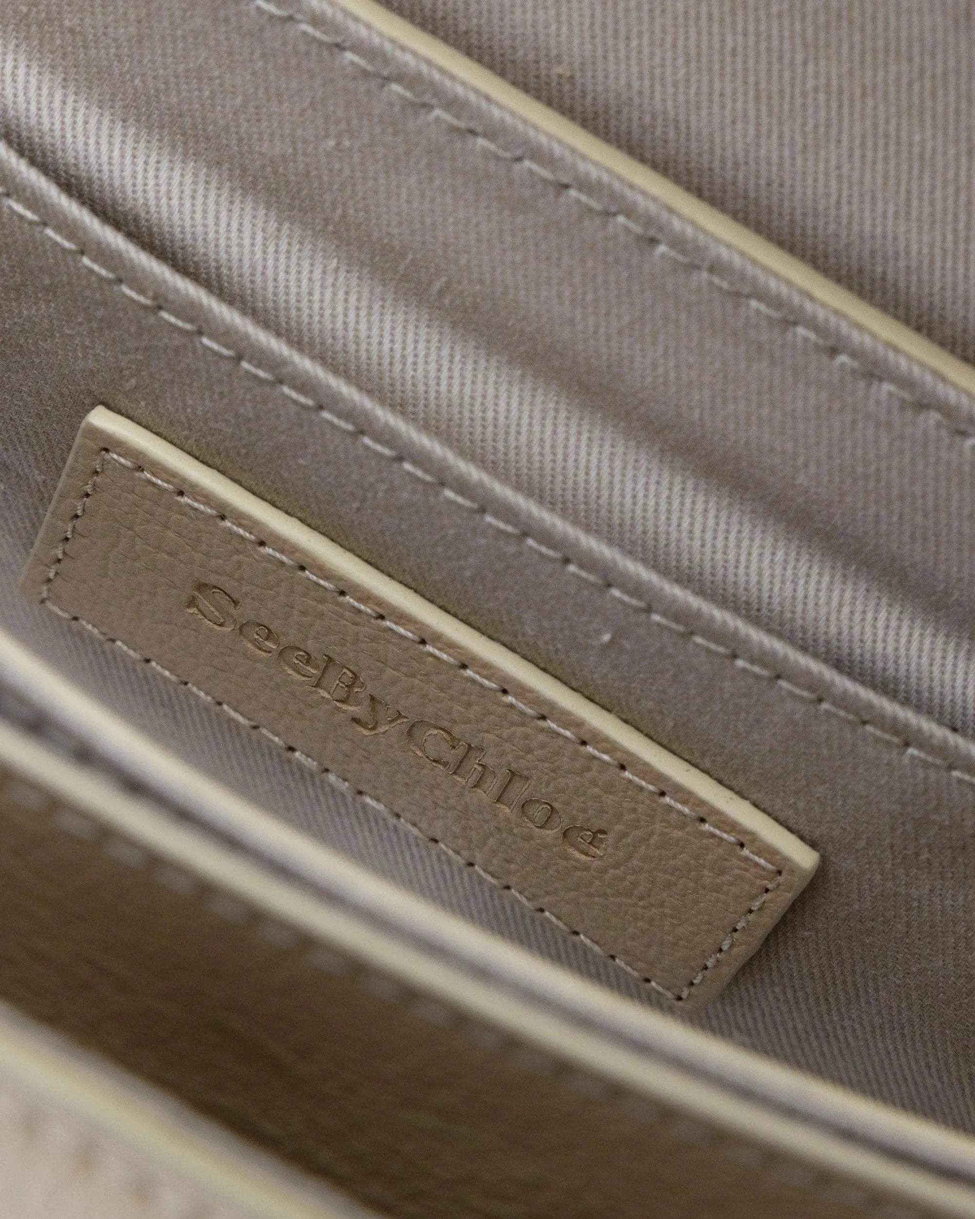 Wheat Calf Hana Suede Shoulder Bag by See By Chloé | DIHSAN