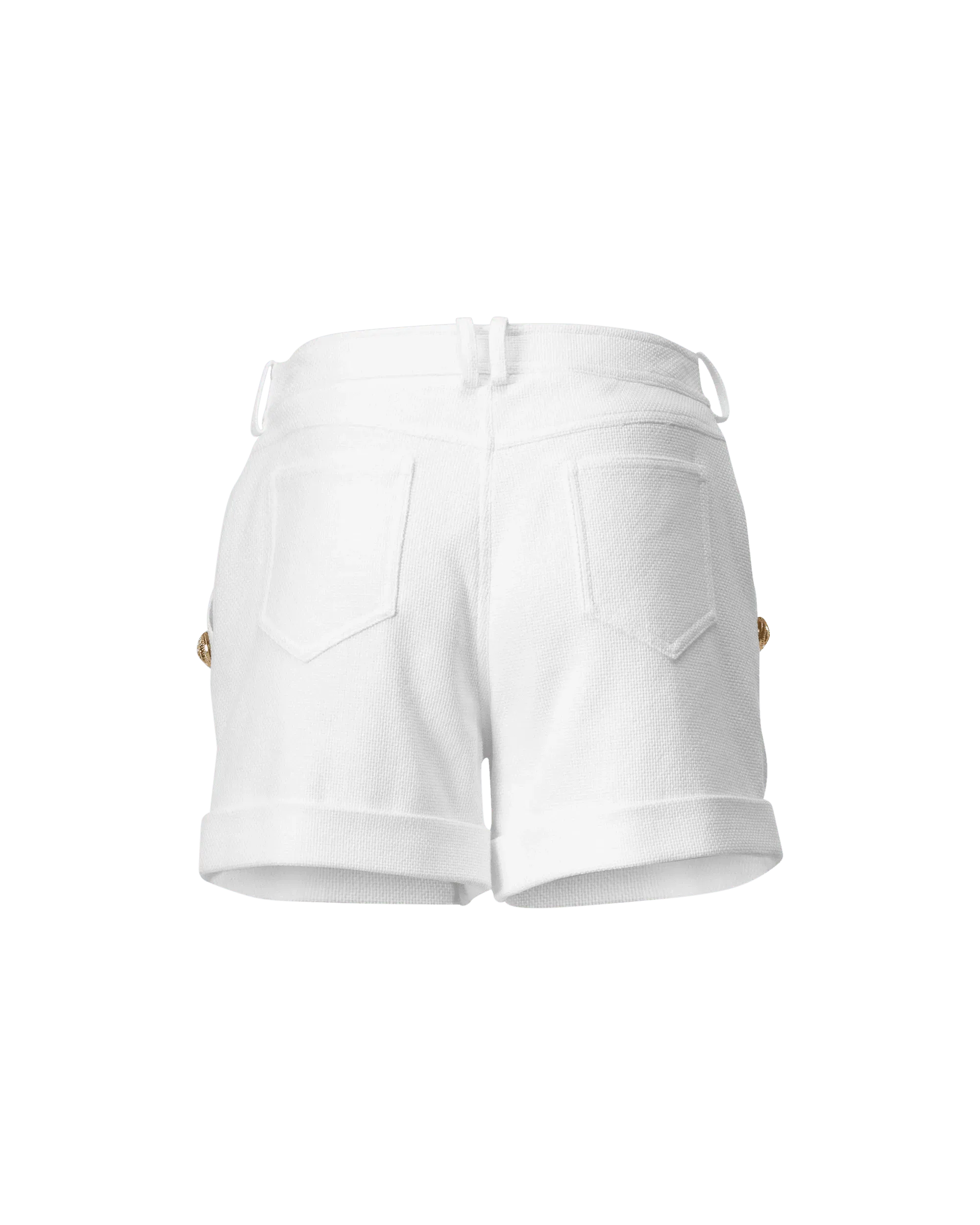 Low-Rise Cotton Shorts - DIHSAN