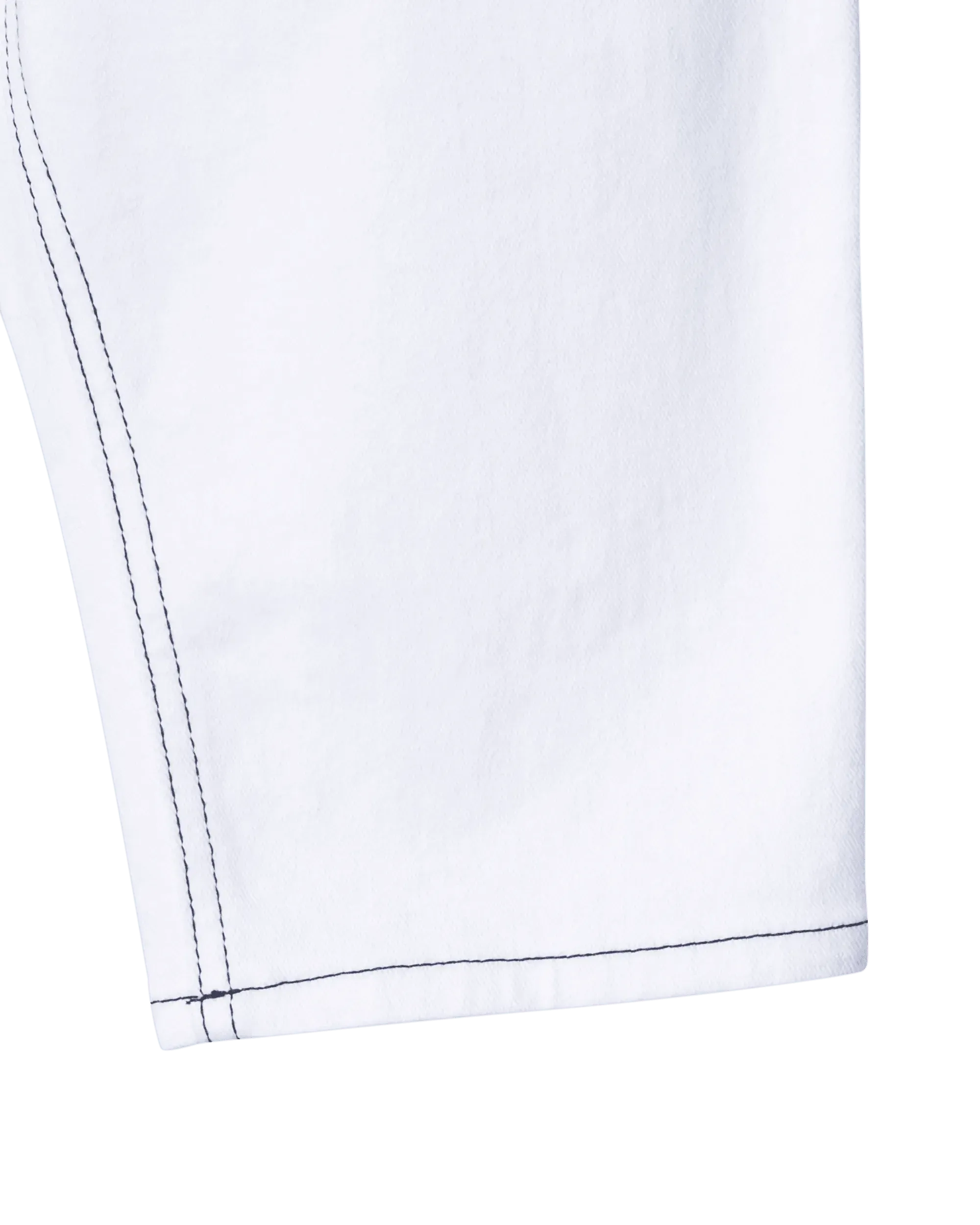 Contrast-Stitch Denim Bermuda Shorts - DIHSAN