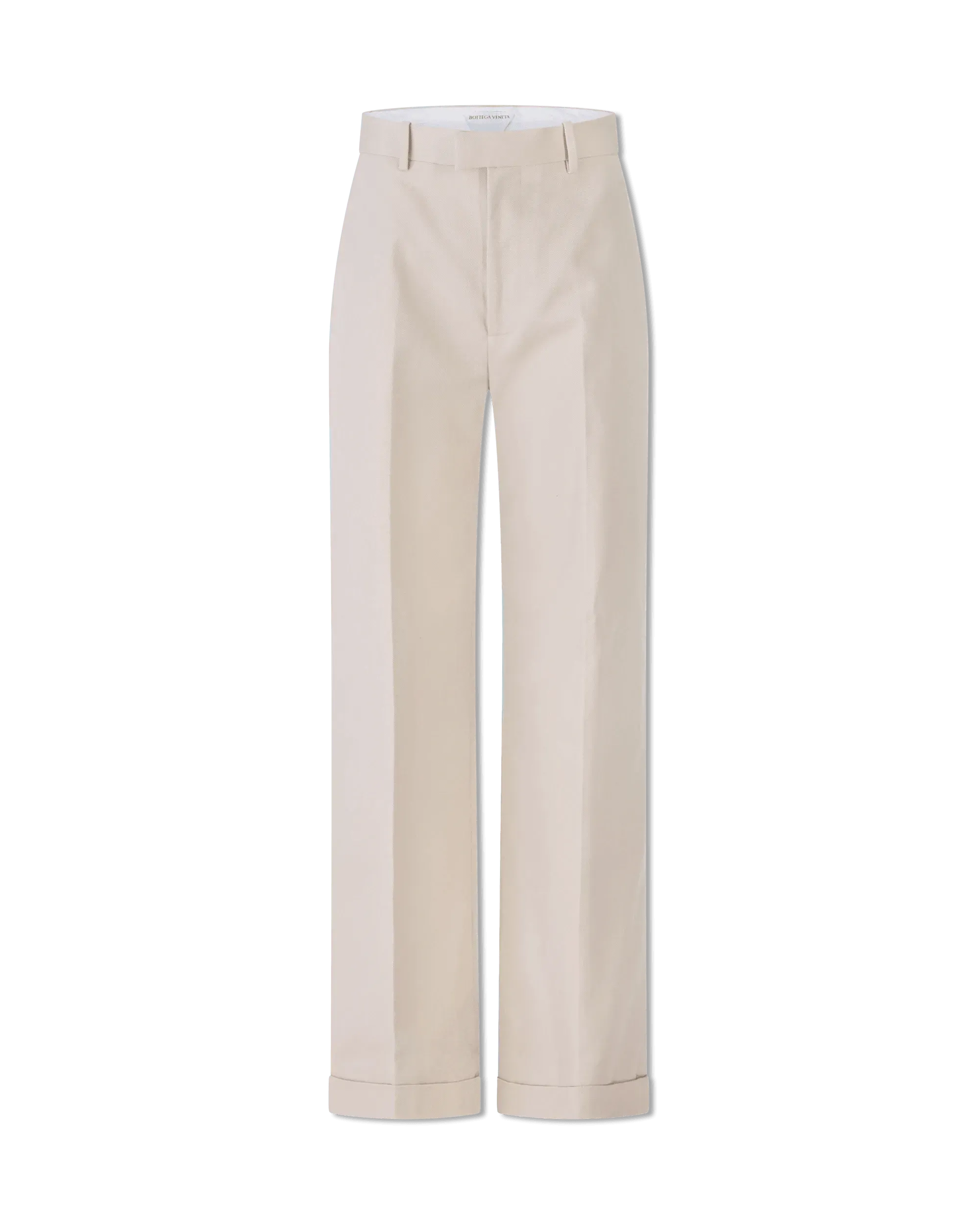 Wide Leg Twill Trousers - DIHSAN
