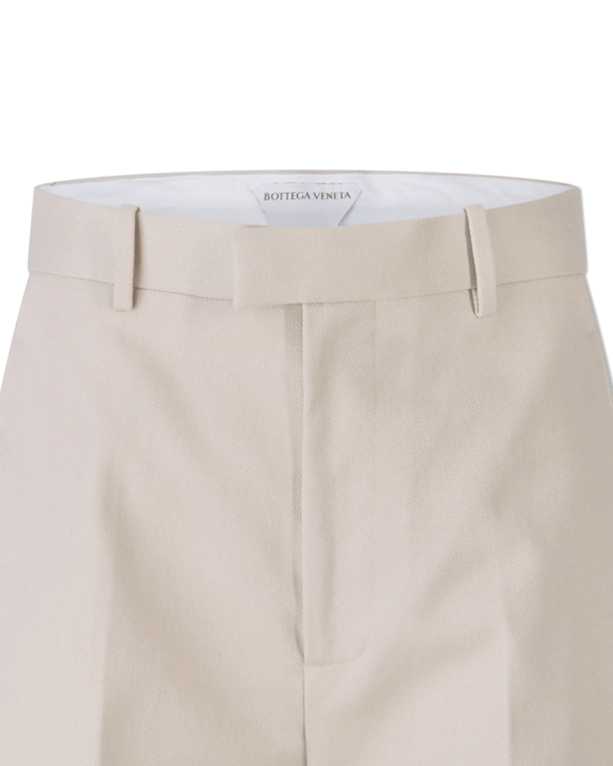 Wide Leg Twill Trousers - DIHSAN