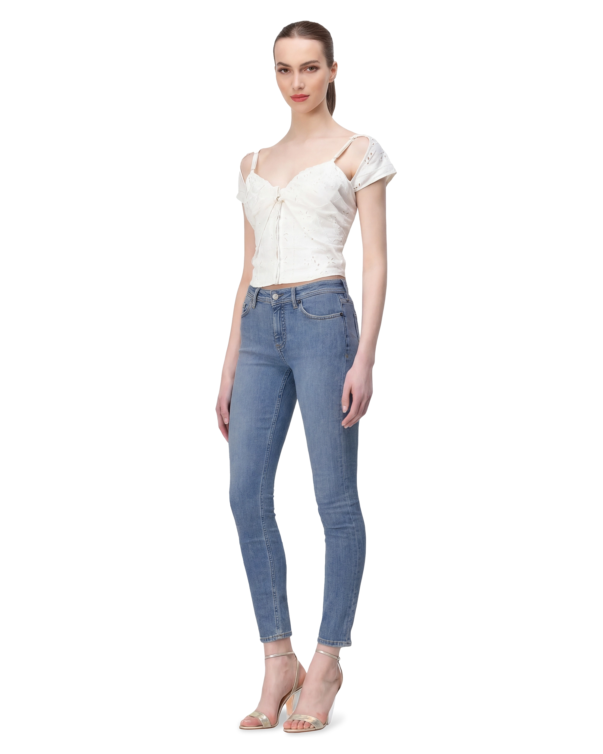 Five-Pocket High-Rise Skinny Jeans