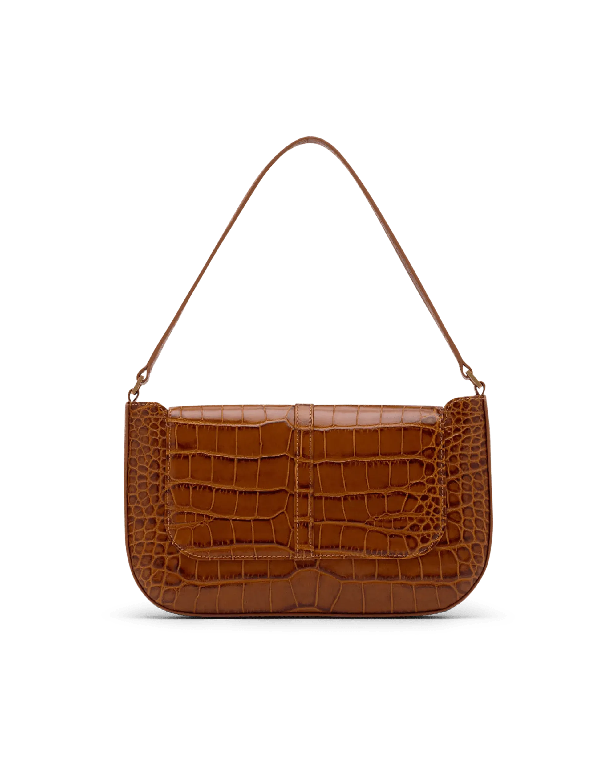 Miranda Croc-Effect Shoulder Bag - DIHSAN