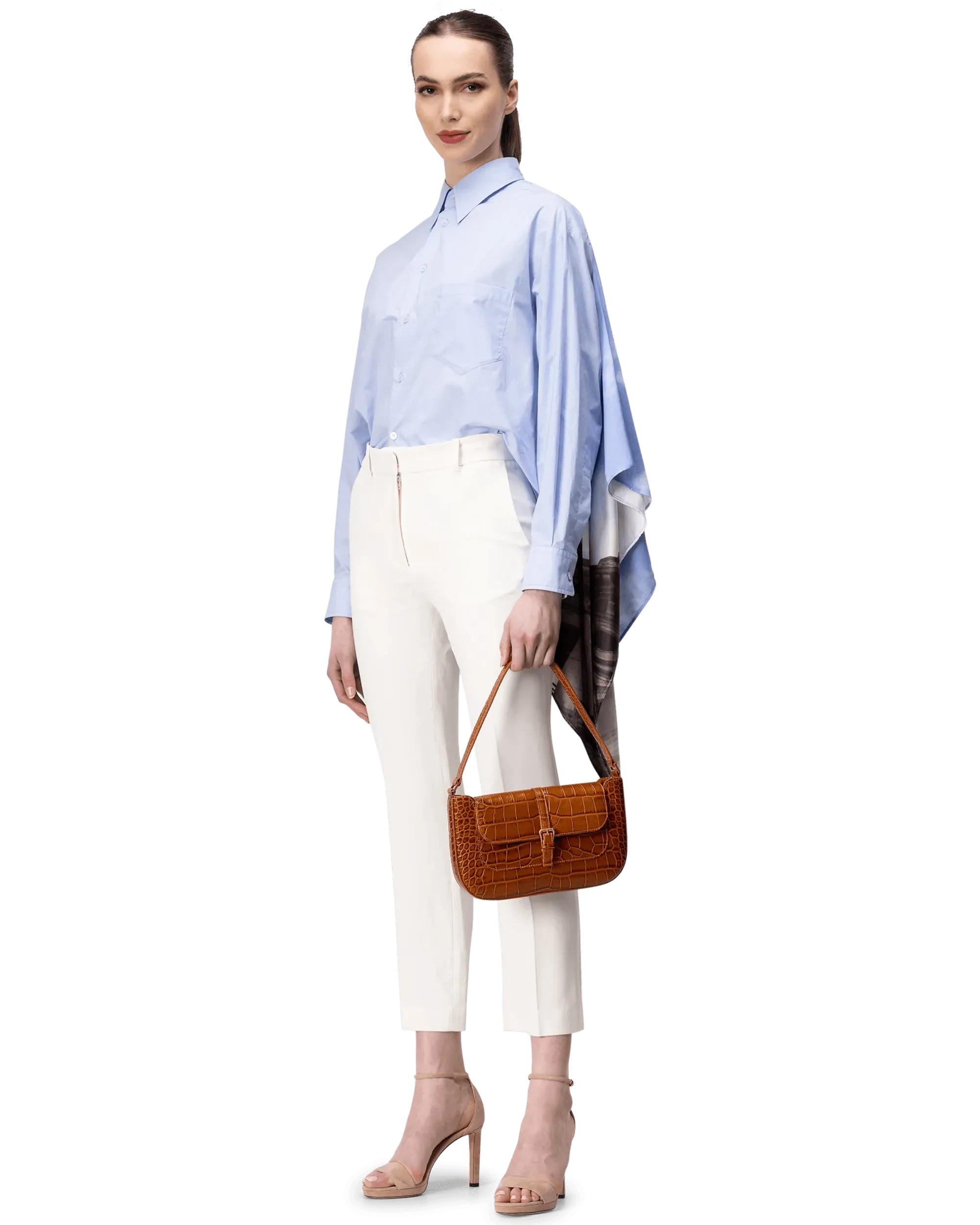 Miranda Croc-Effect Shoulder Bag - DIHSAN