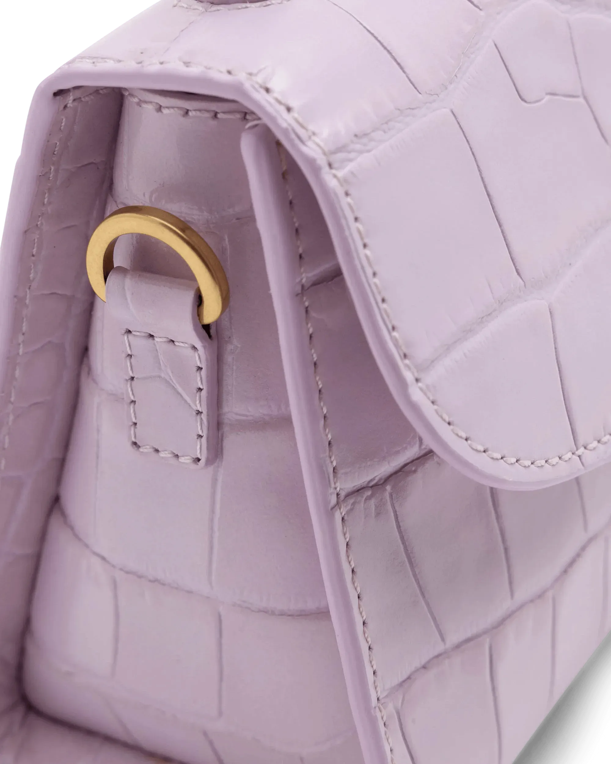 Mini Croc-Effect Crossbody Bag - DIHSAN