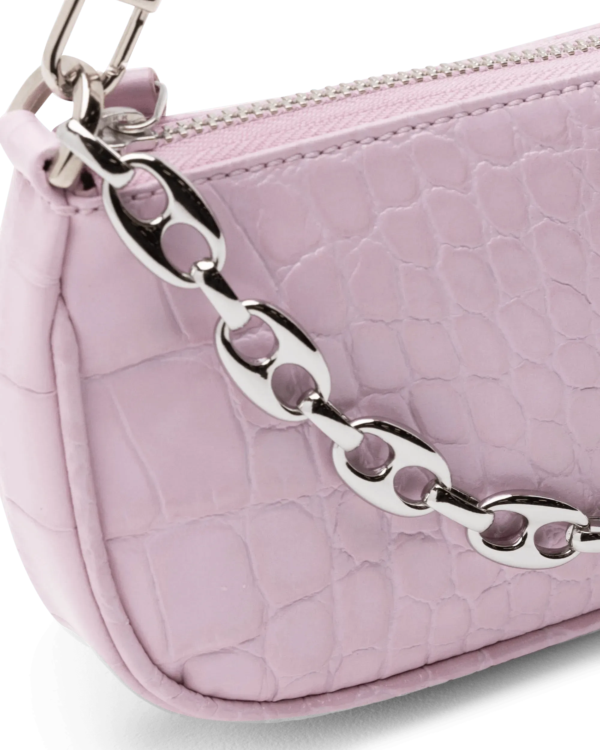 Mini Rachel Croc-Effect Shoulder Bag - DIHSAN