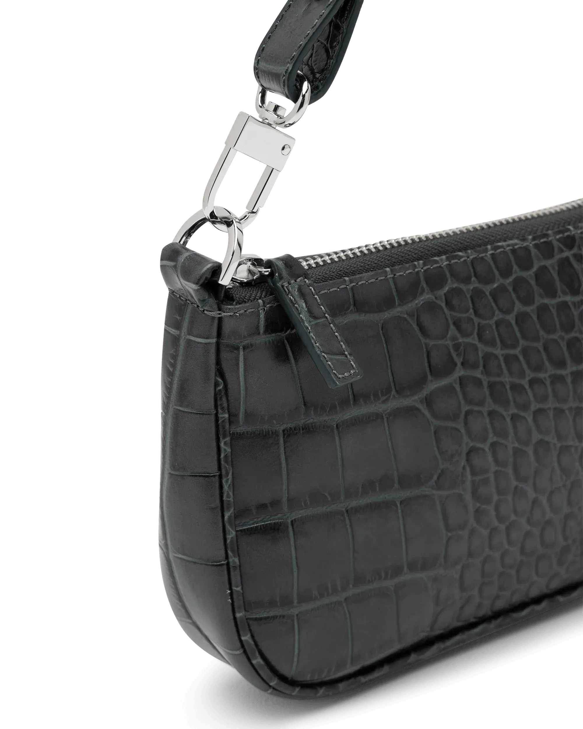 Rachel Croc-Effect Shoulder Bag - DIHSAN