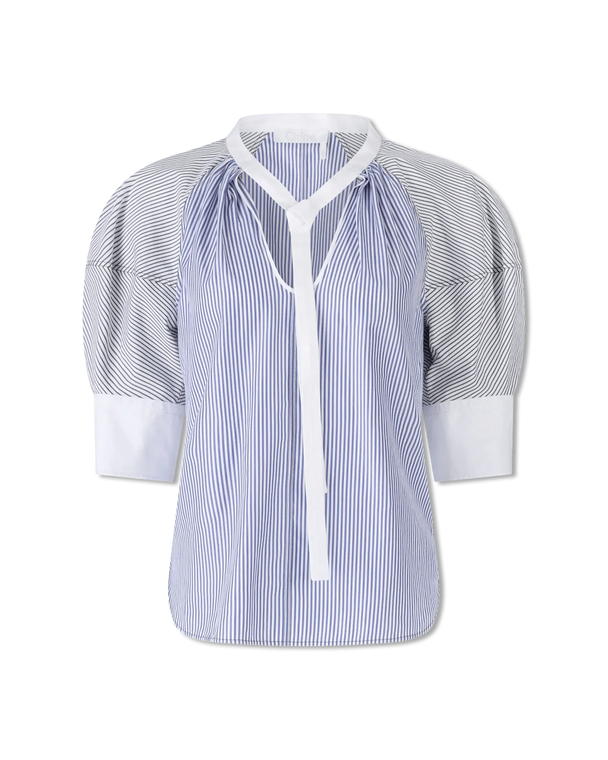 Pinstriped Poplin Top - DIHSAN
