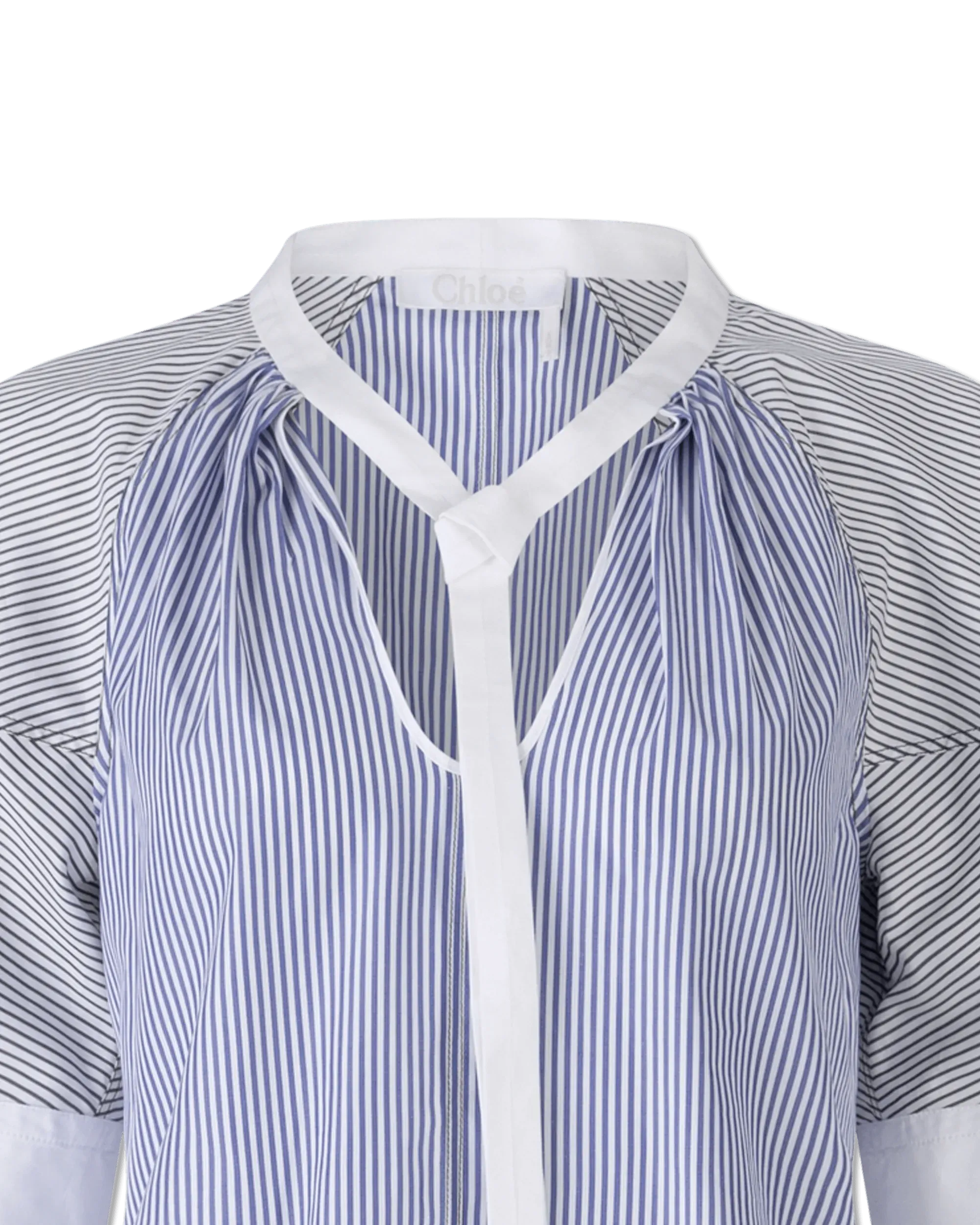 Pinstriped Poplin Top - DIHSAN