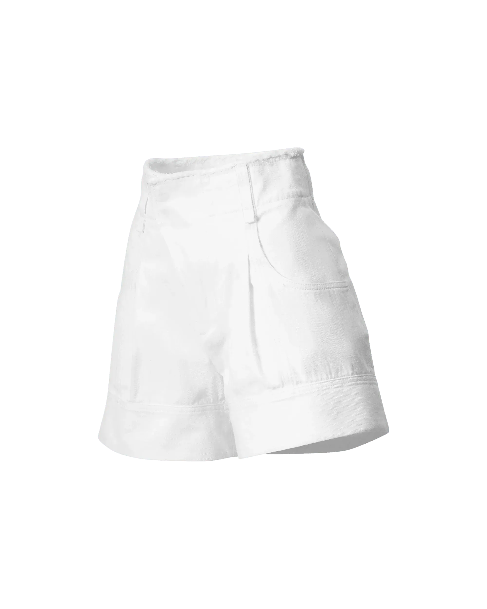 High Waisted Chevron Shorts - DIHSAN