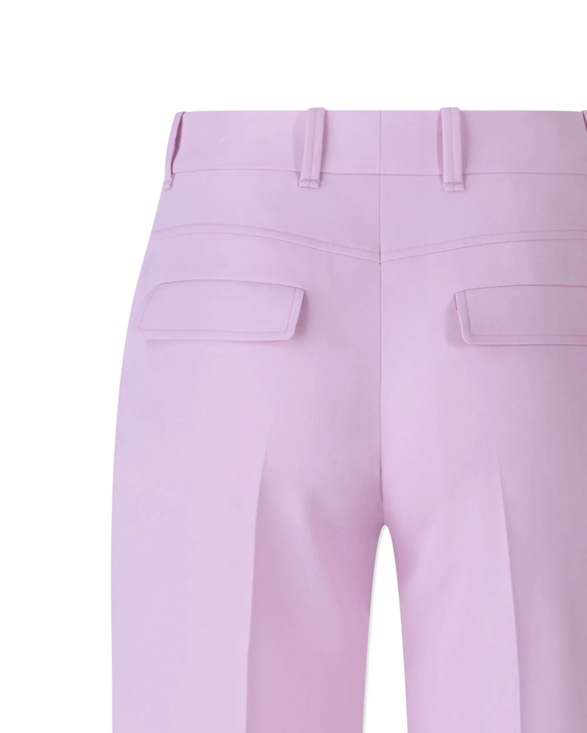 High Waisted Wide Leg Trousers - DIHSAN