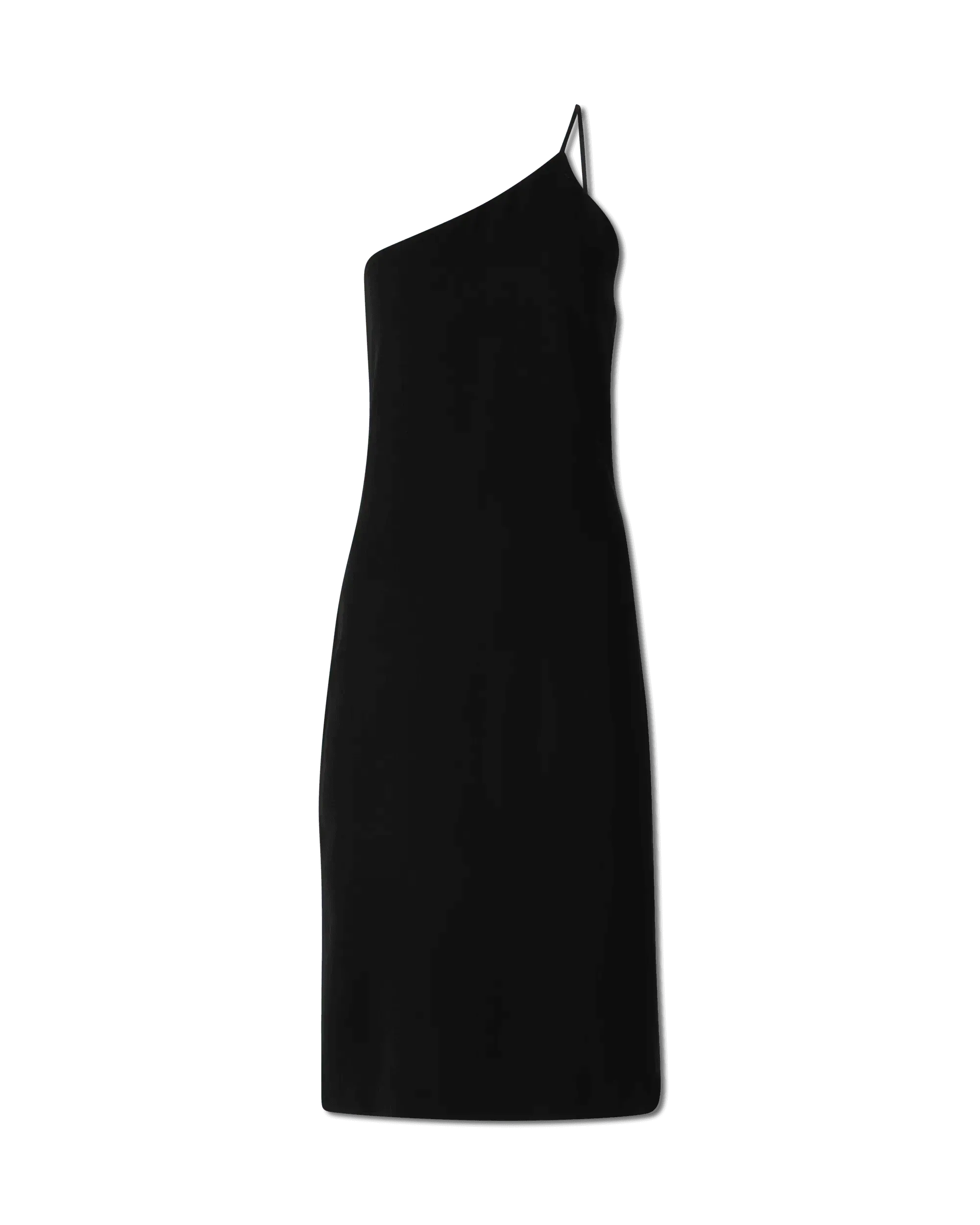 One Shoulder Crepe Dress - DIHSAN