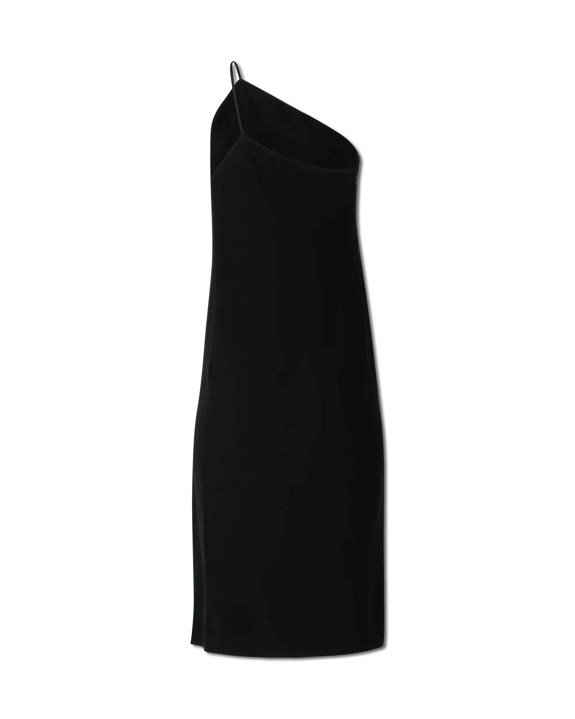 One Shoulder Crepe Dress - DIHSAN