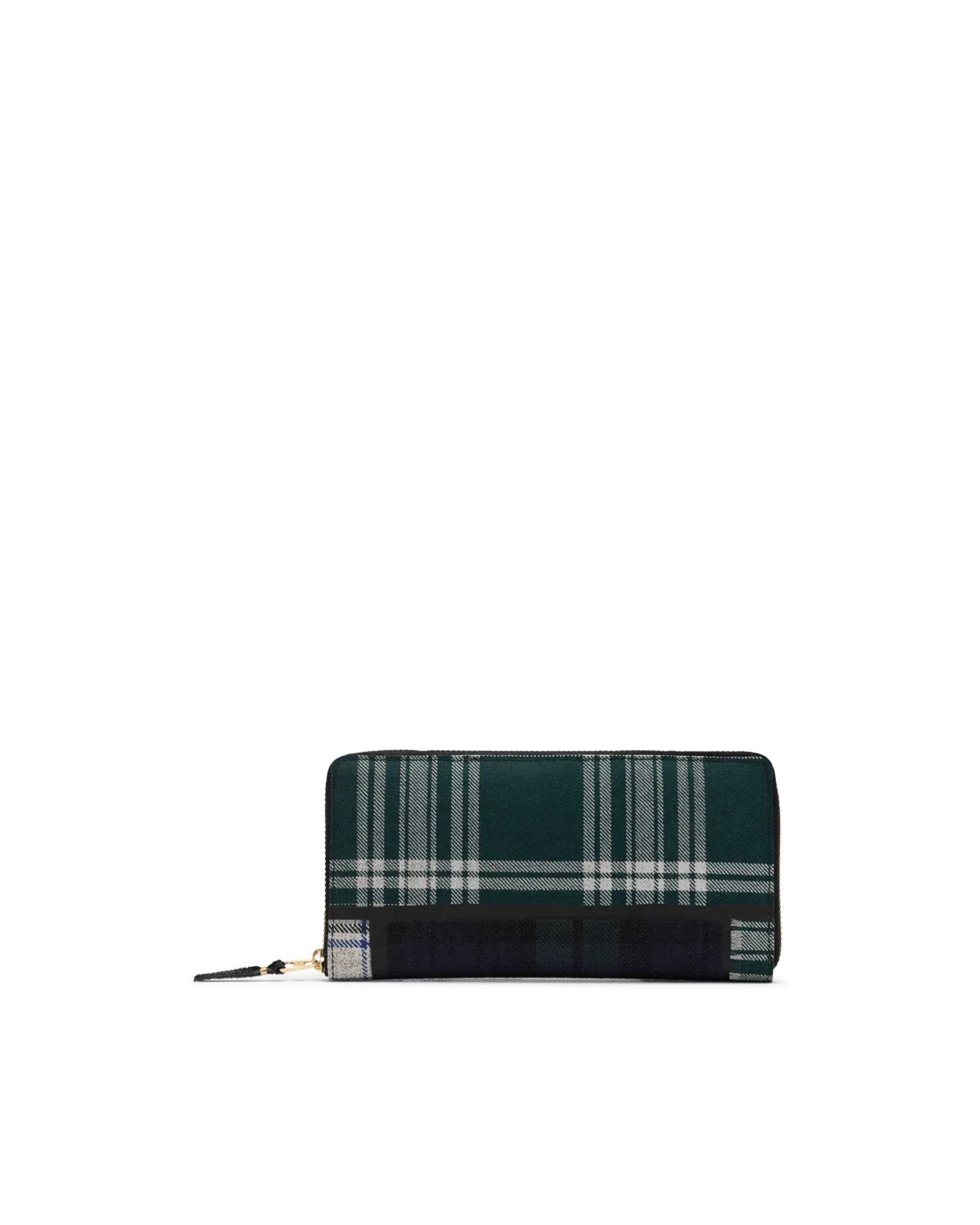 Tartan Patchwork Large Zip Wallet - DIHSAN