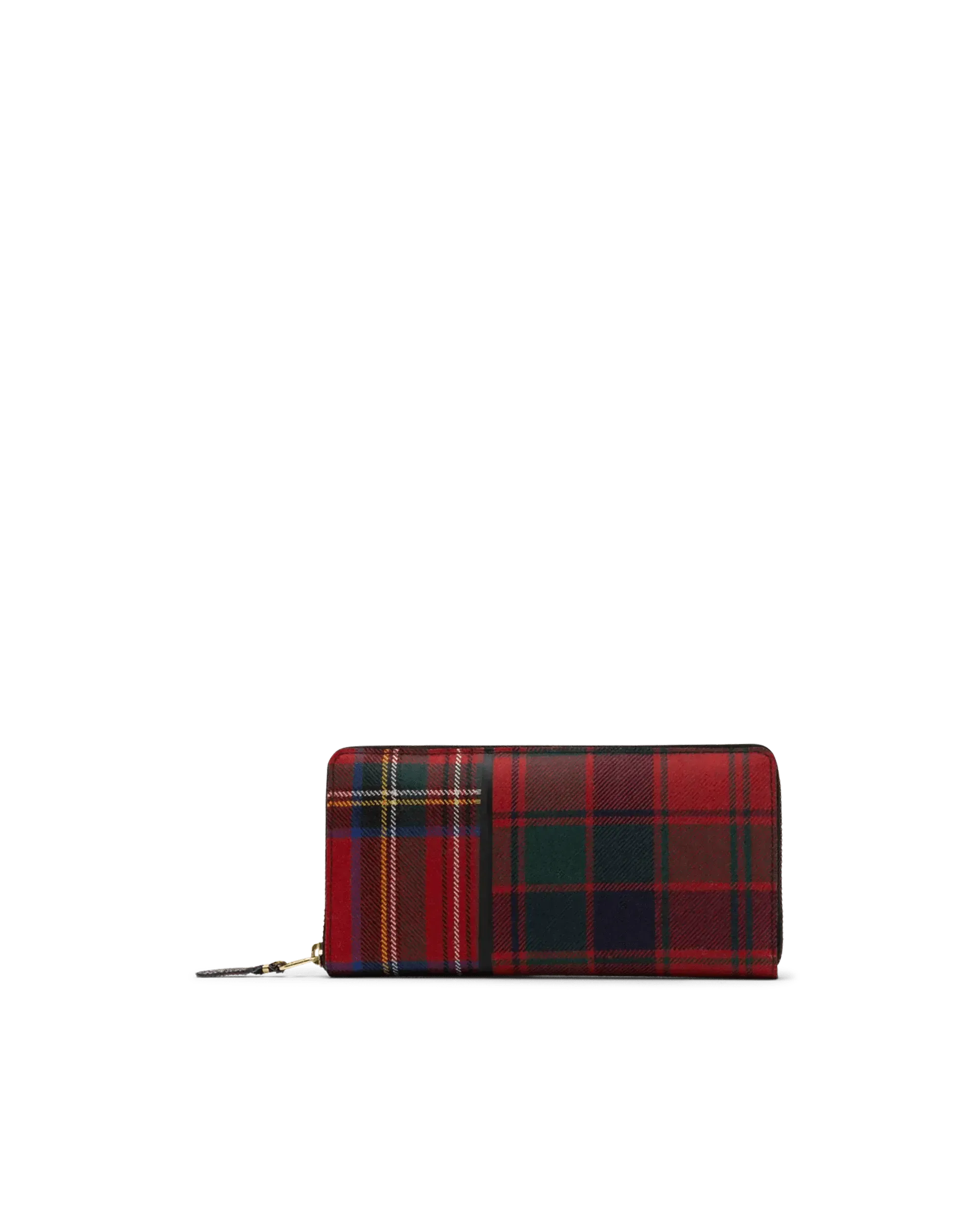 Tartan Patchwork Large Zip Wallet - DIHSAN