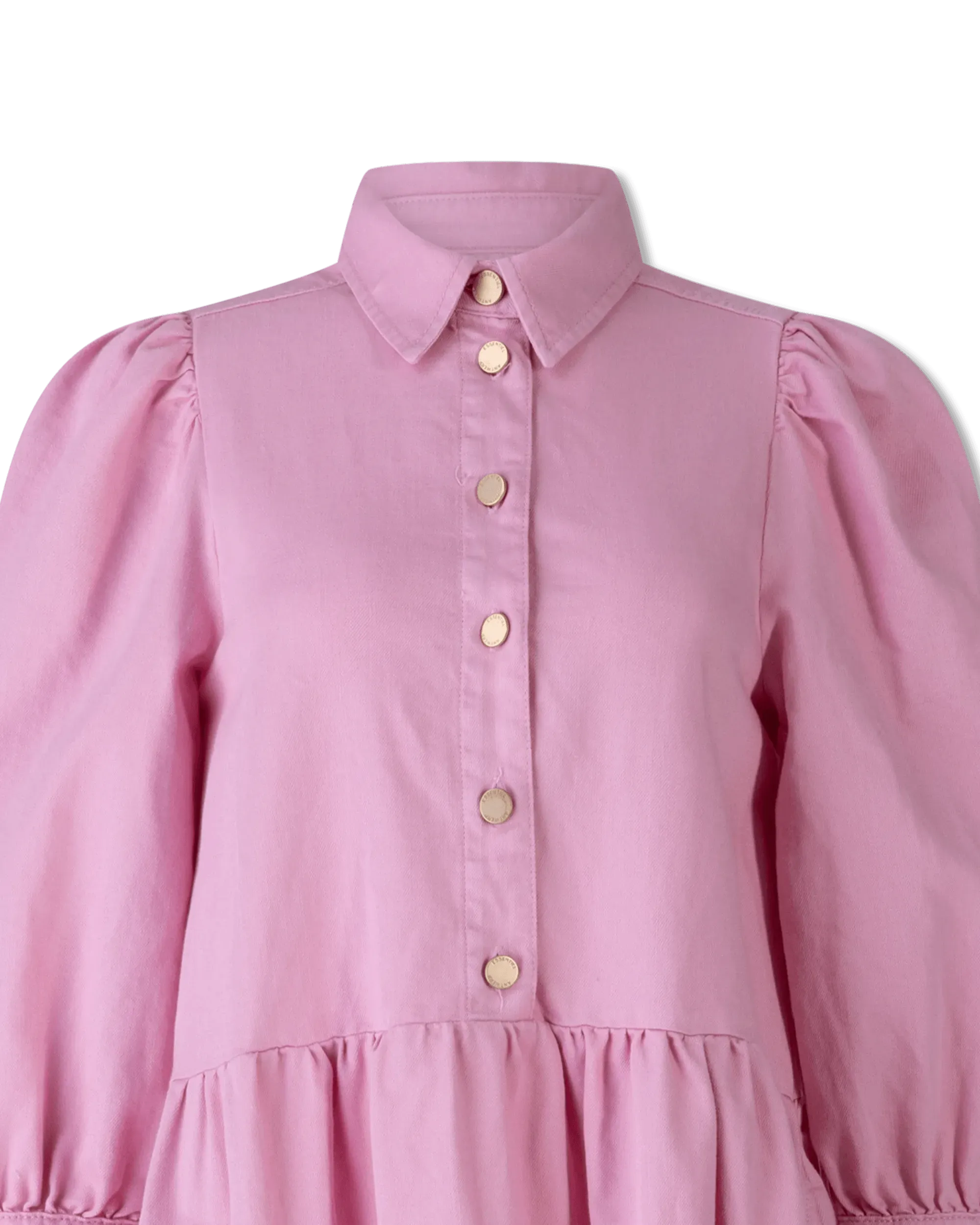Puffy Sleeve A-line Dress - DIHSAN