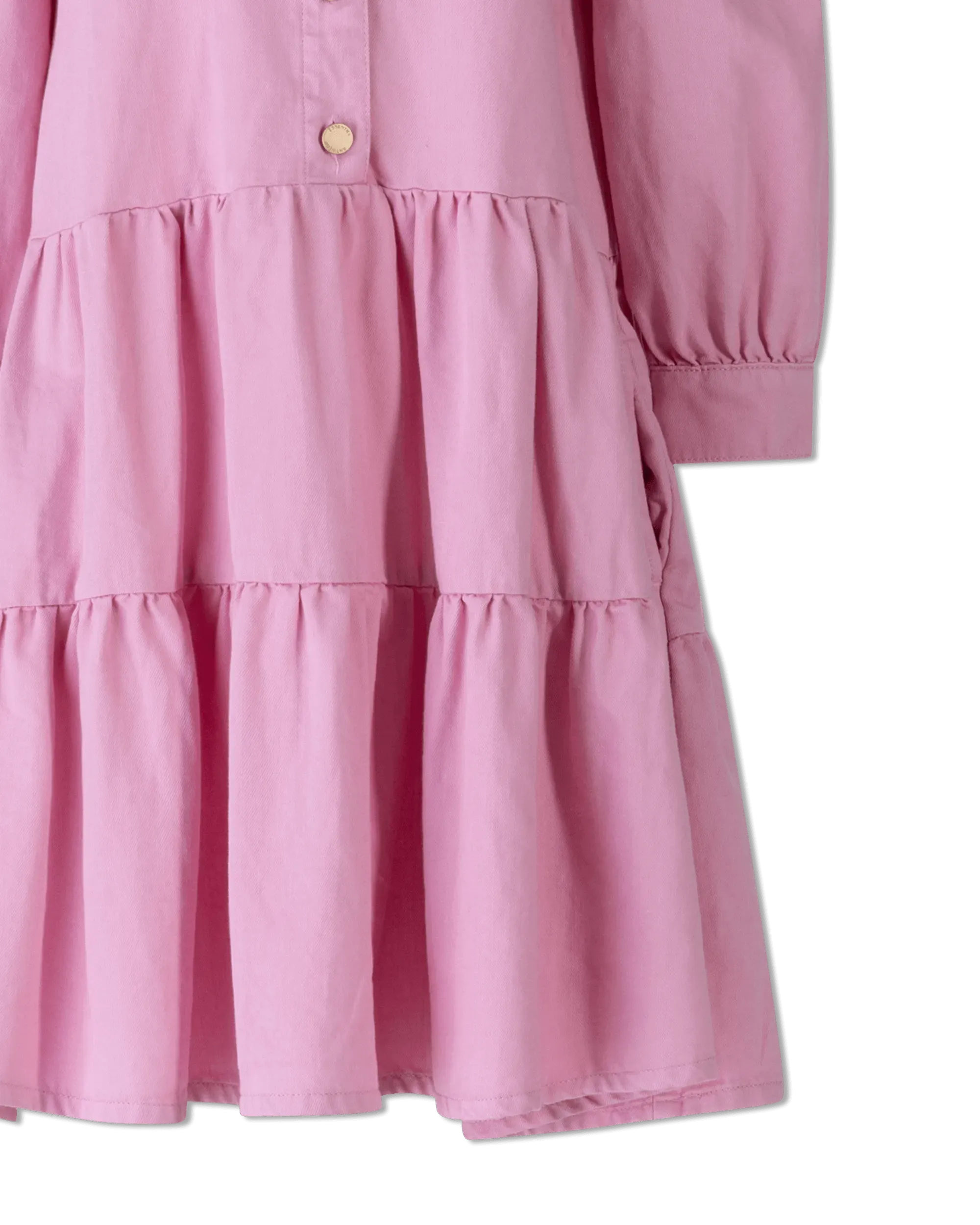 Puffy Sleeve A-line Dress - DIHSAN