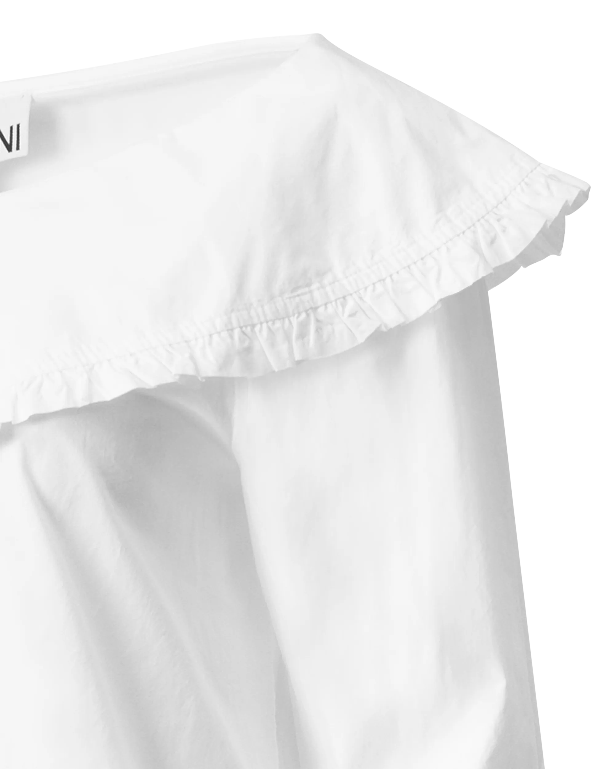 Boat Neck Poplin Blouse