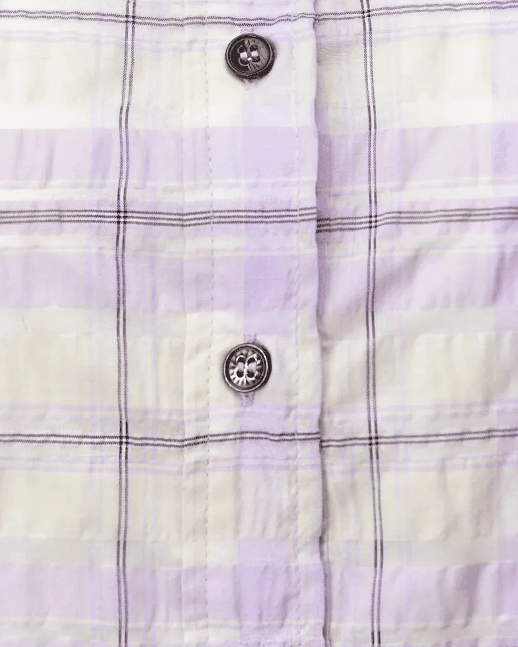 Seersucker Check Sleeveless Shirt - DIHSAN