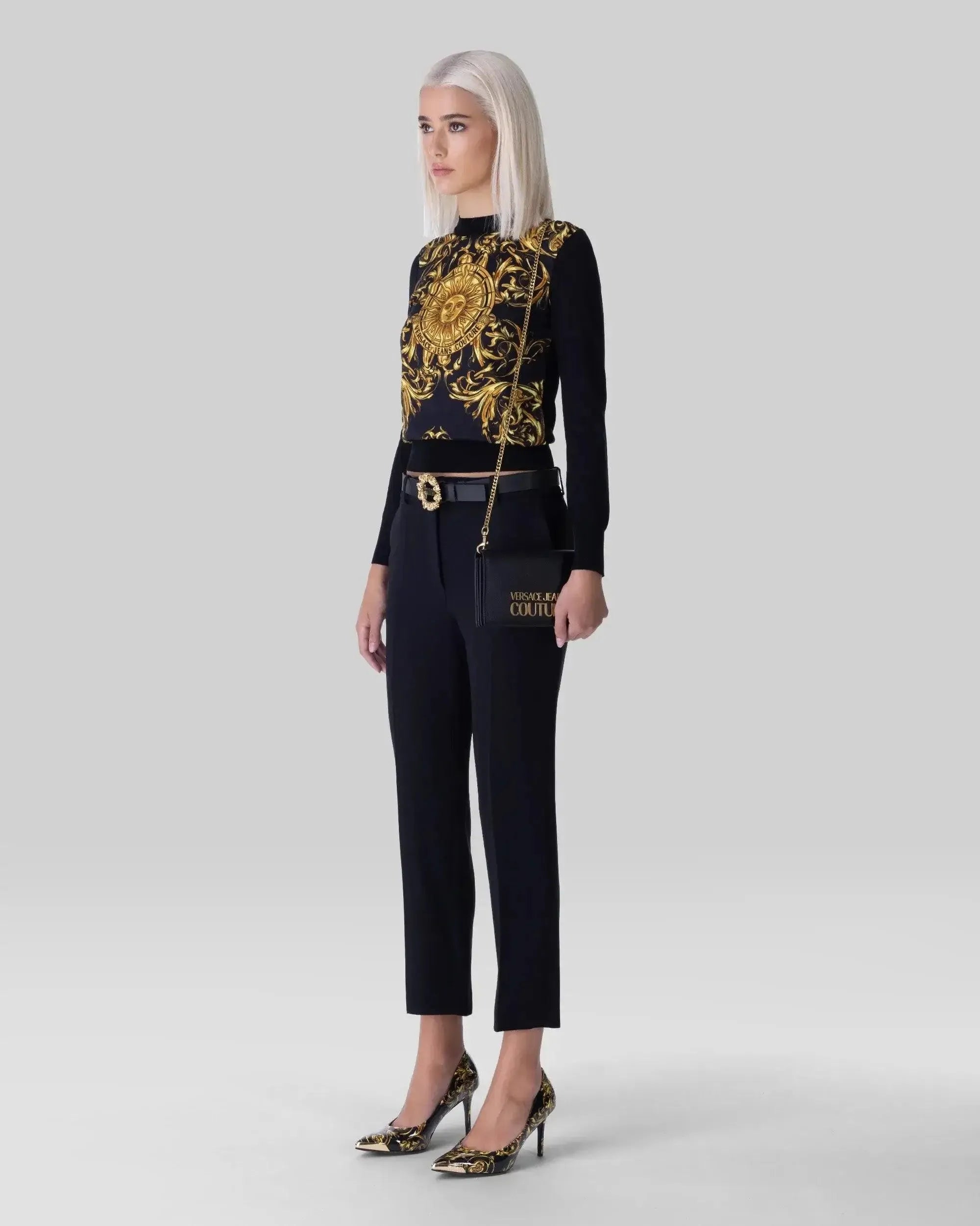 Sun Garland Printed Sweater - DIHSAN