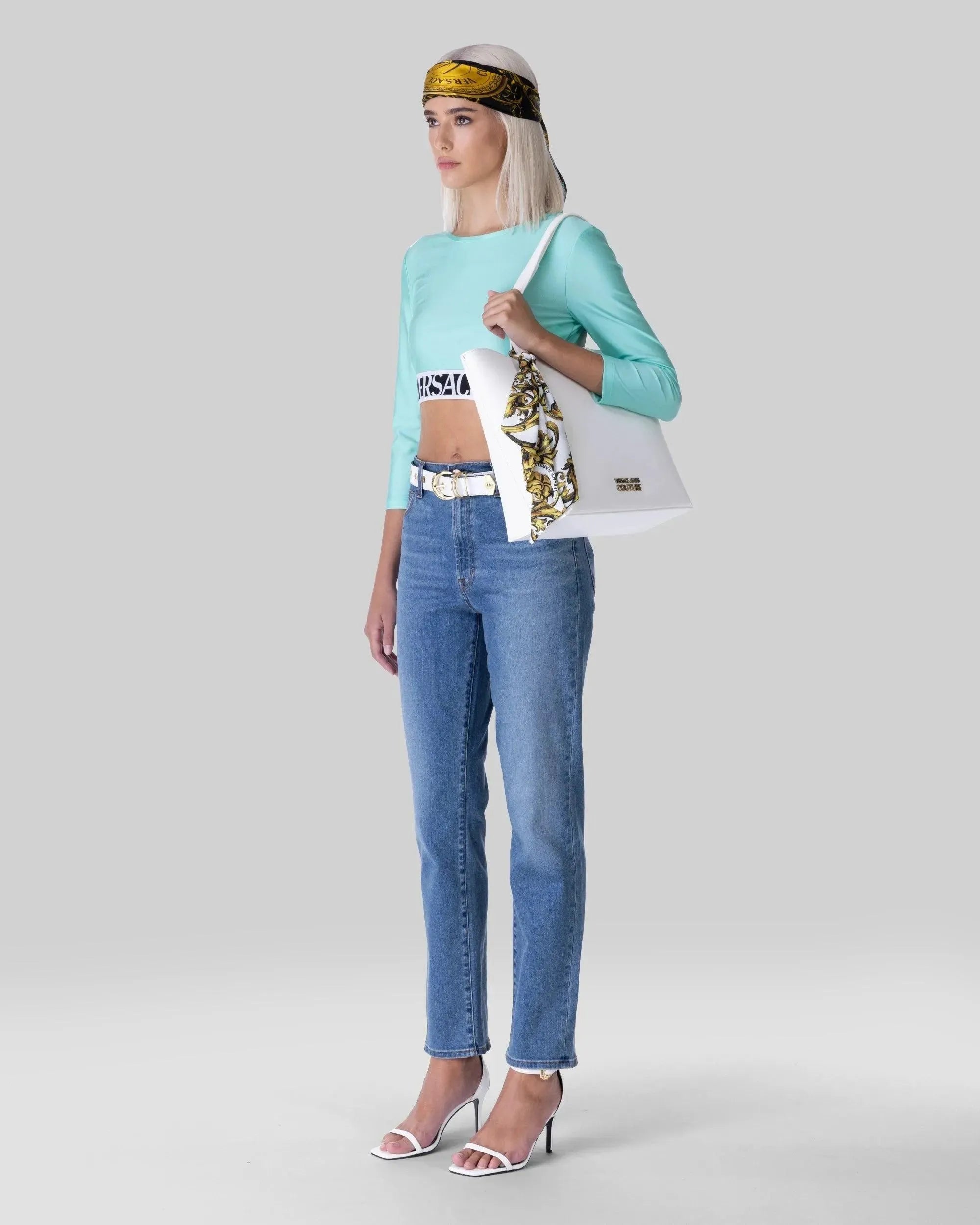 Cropped Long Sleeve T-Shirt - DIHSAN