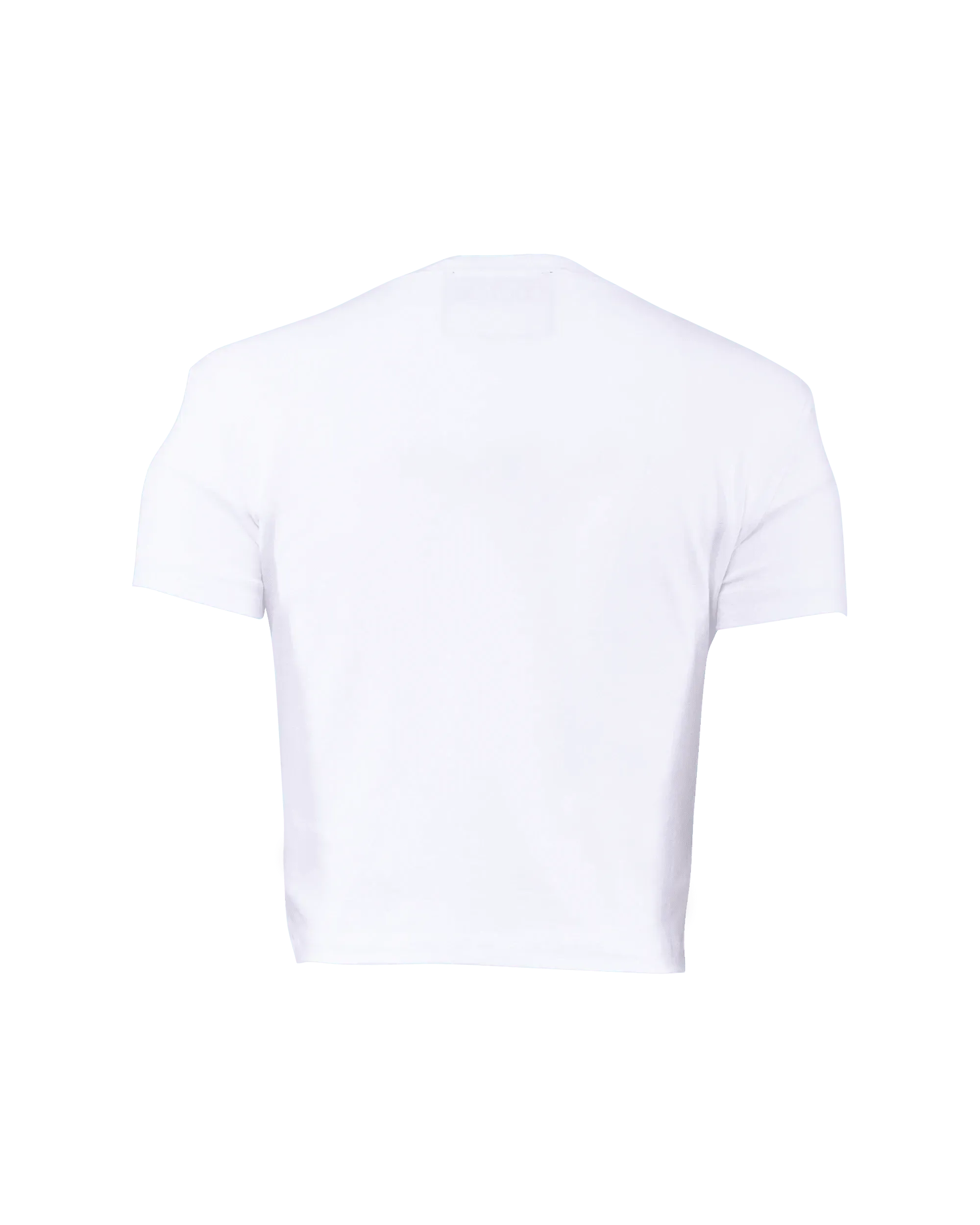 Glitter Logo Printed Cropped T-shirt - DIHSAN