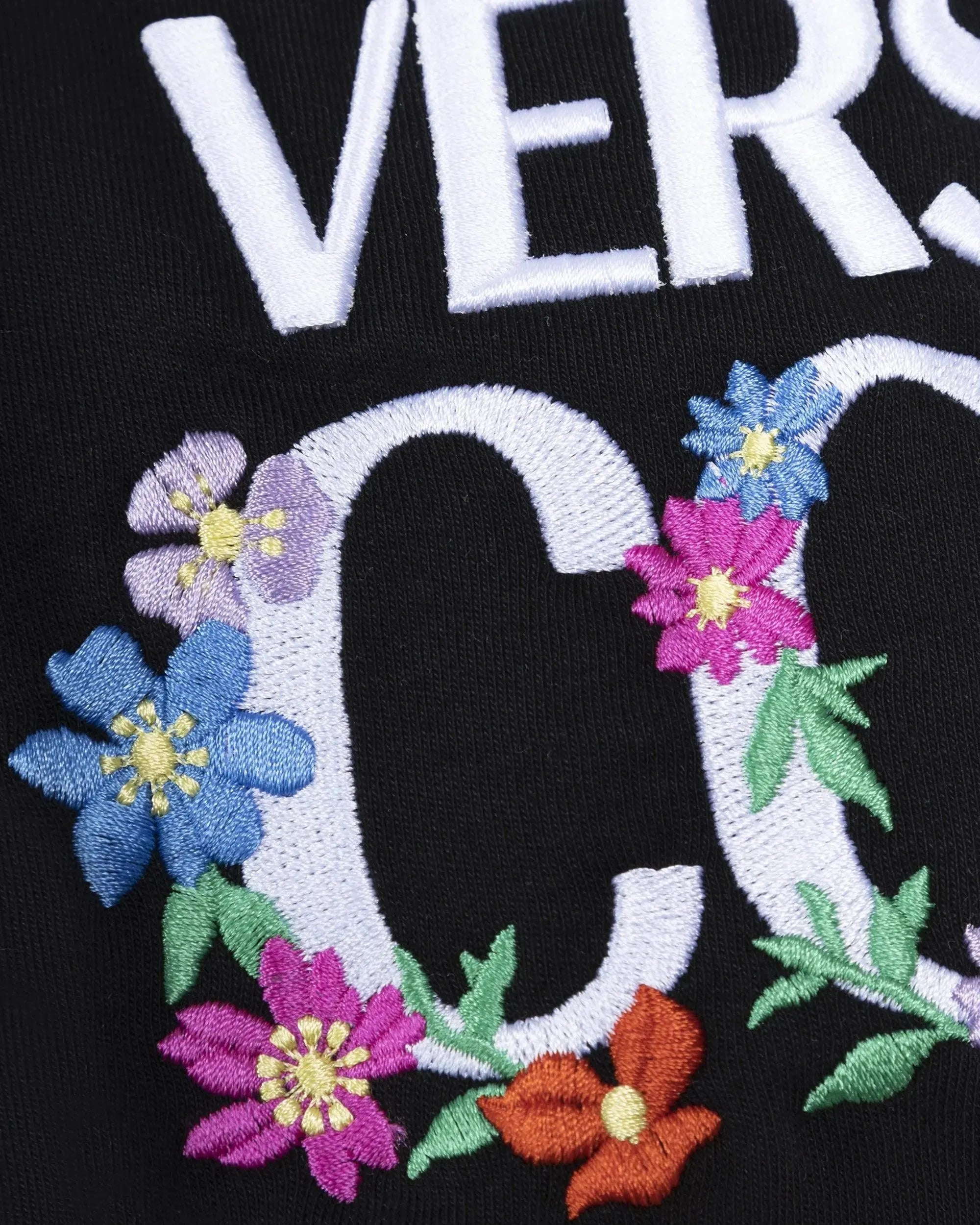 Floral Logo Cropped T-shirt - DIHSAN