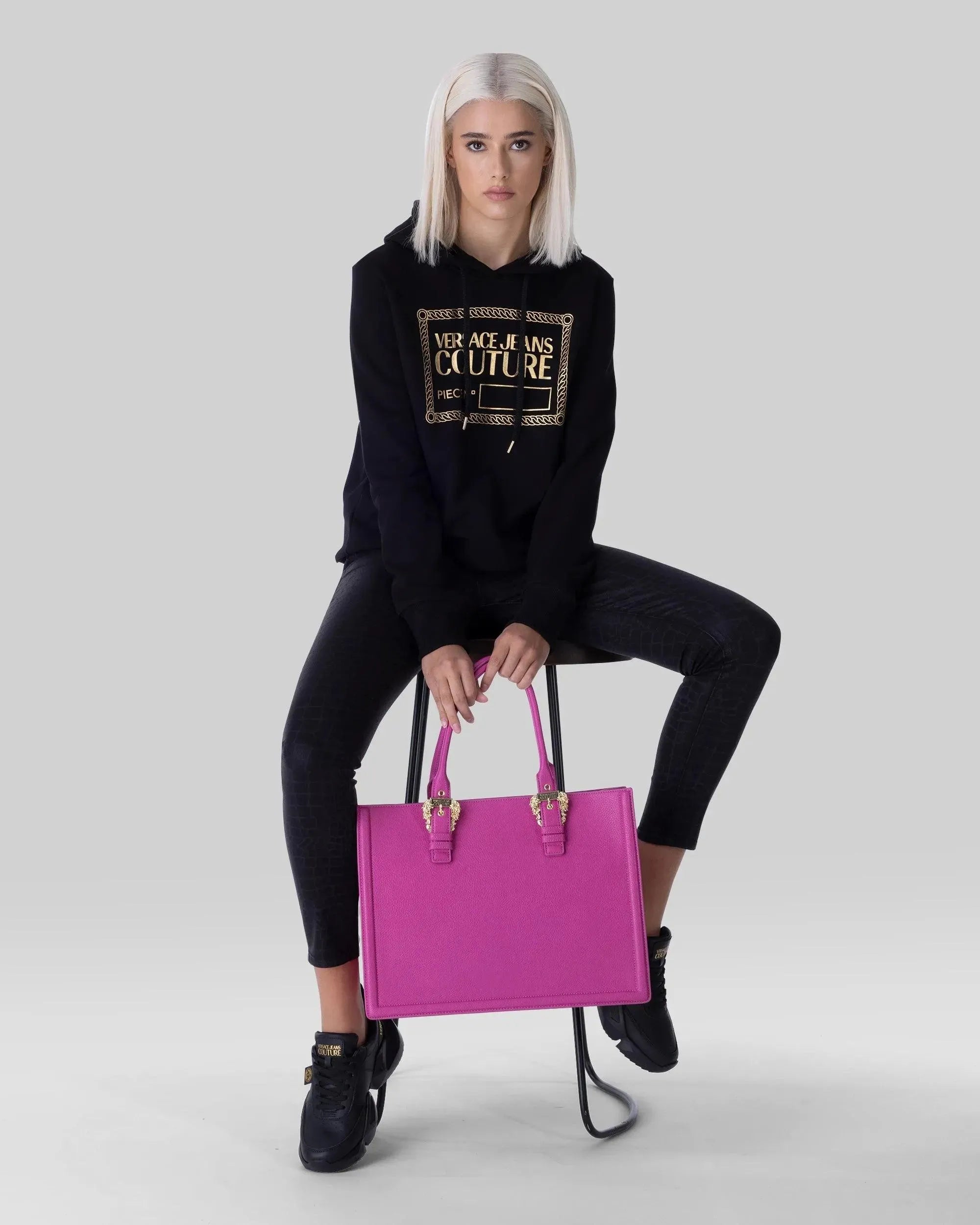 Gold Foil Logo Sweatshirt - DIHSAN