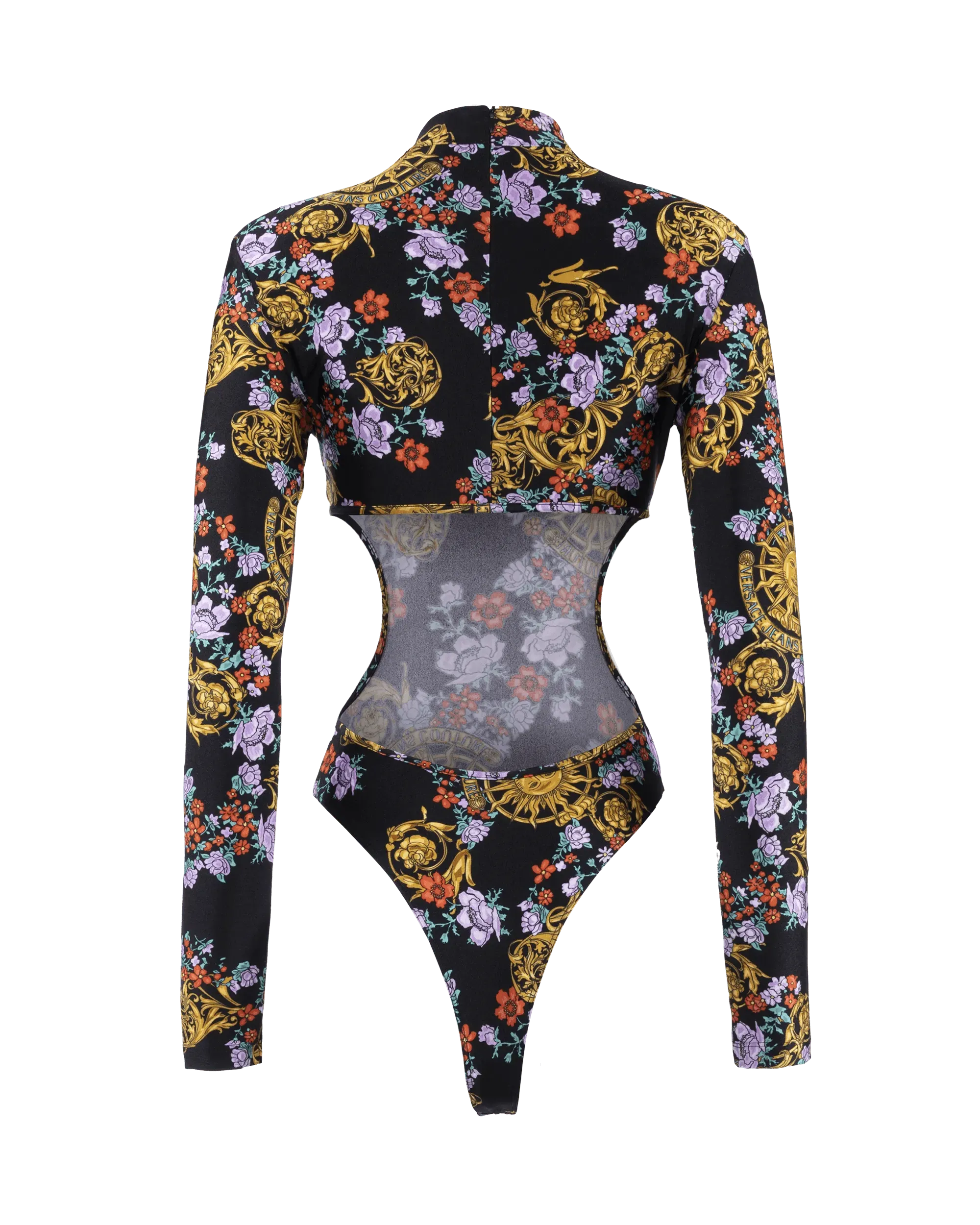 Sun Garland Cutout Bodysuit - DIHSAN