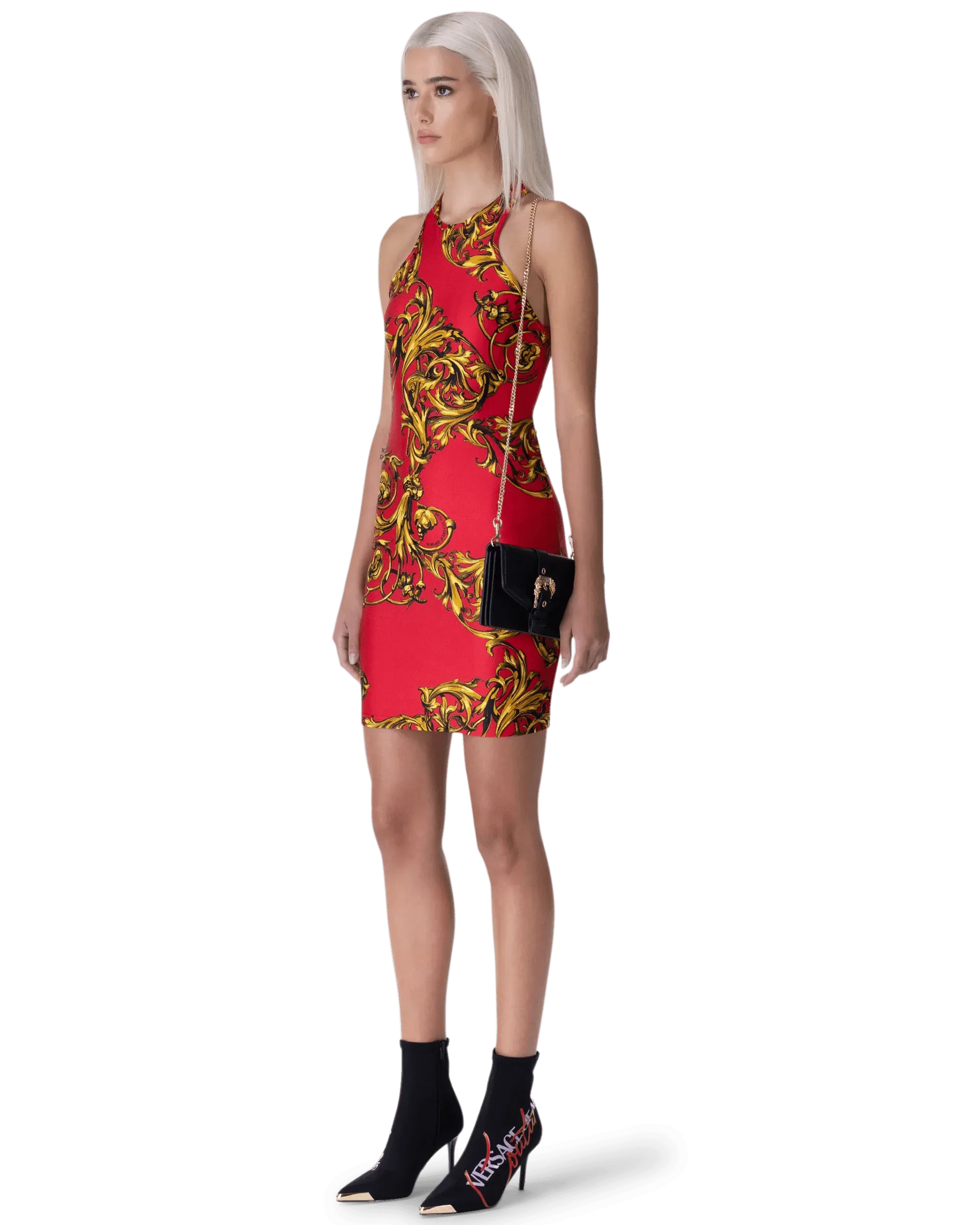 Logo Heeled Boots - DIHSAN