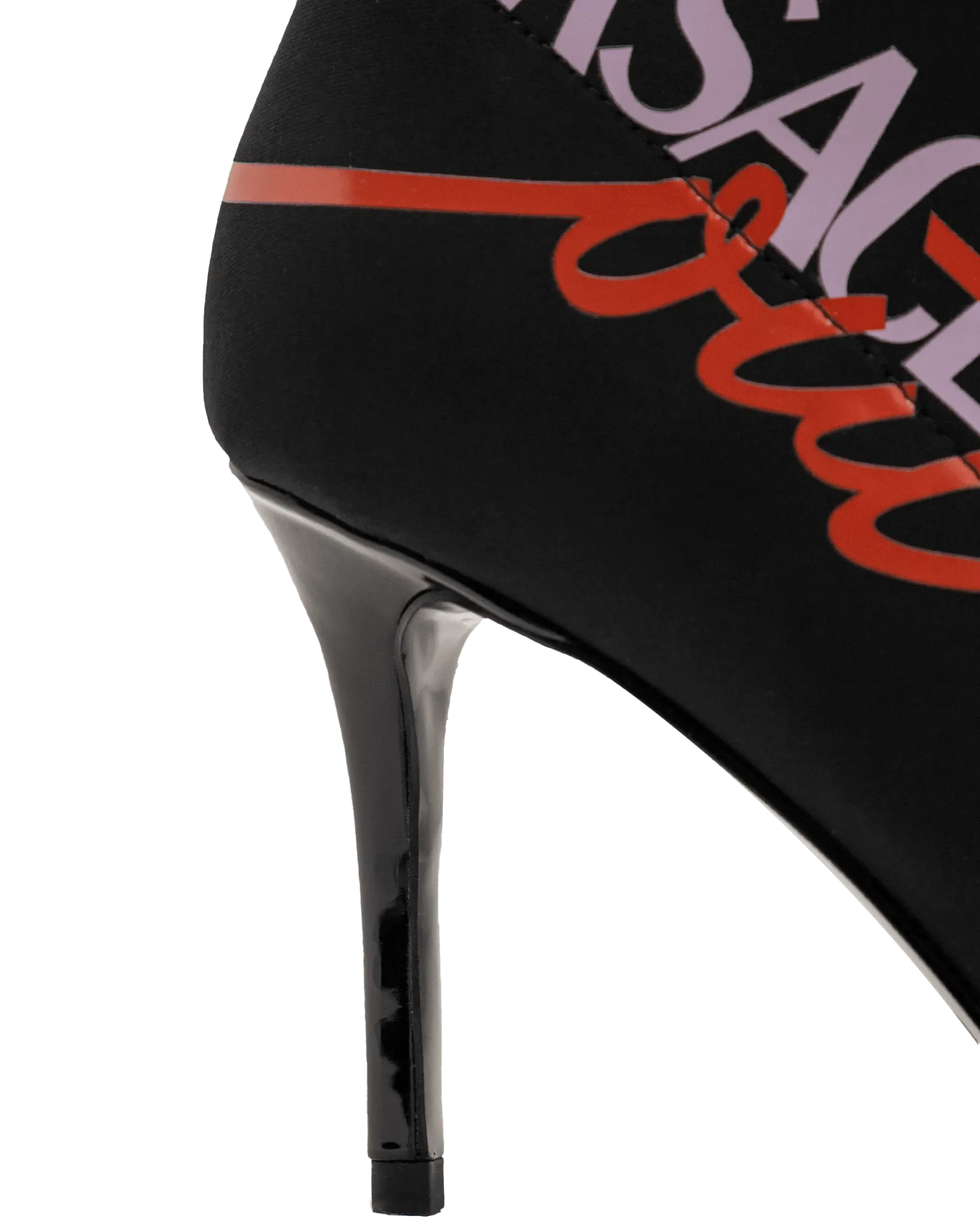 Logo Heeled Boots - DIHSAN